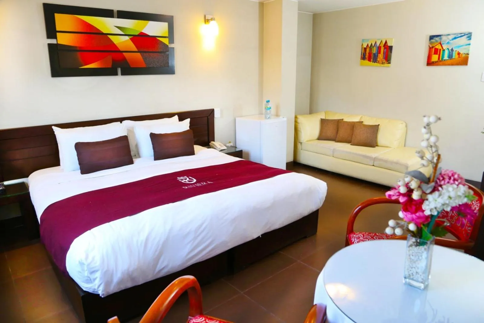 Bed in Hoteles Riviera Mansion