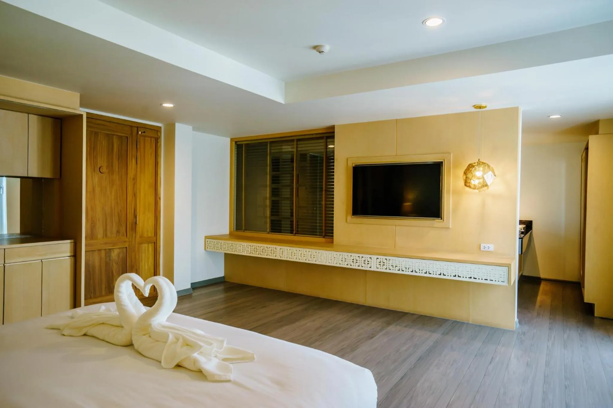 Decorative detail, Bed in Moon Dragon Hotel