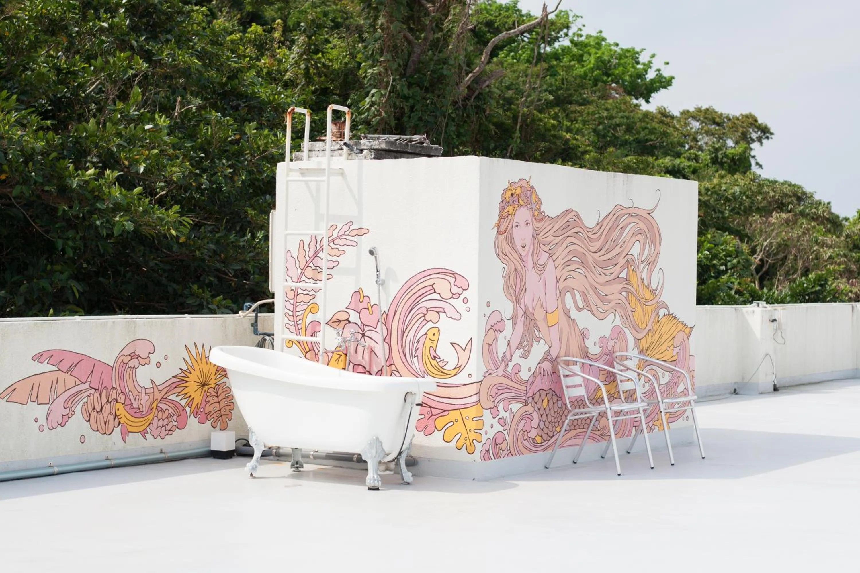 Balcony/Terrace in Spice Motel Okinawa