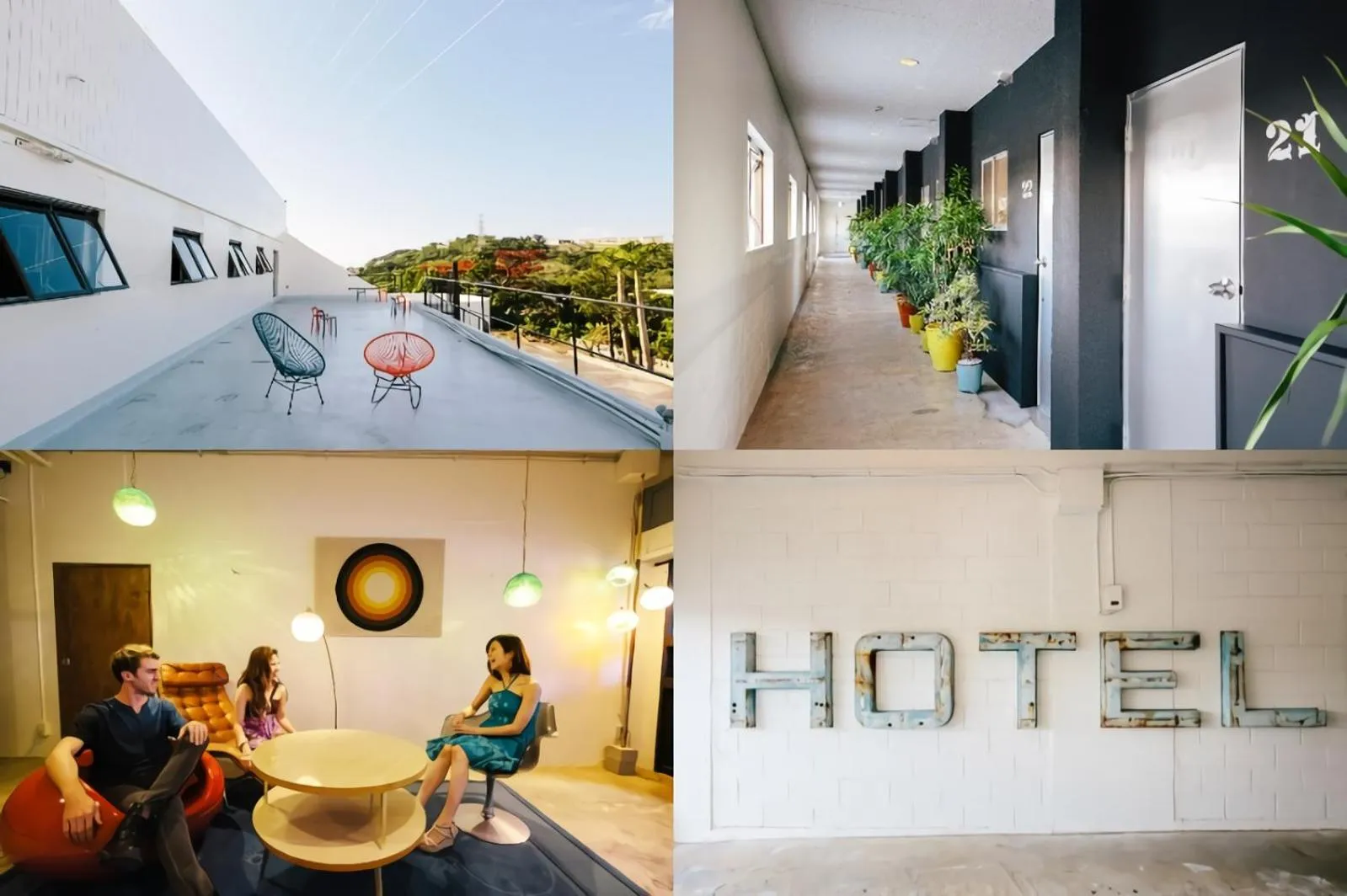 Communal lounge/ TV room in Spice Motel Okinawa