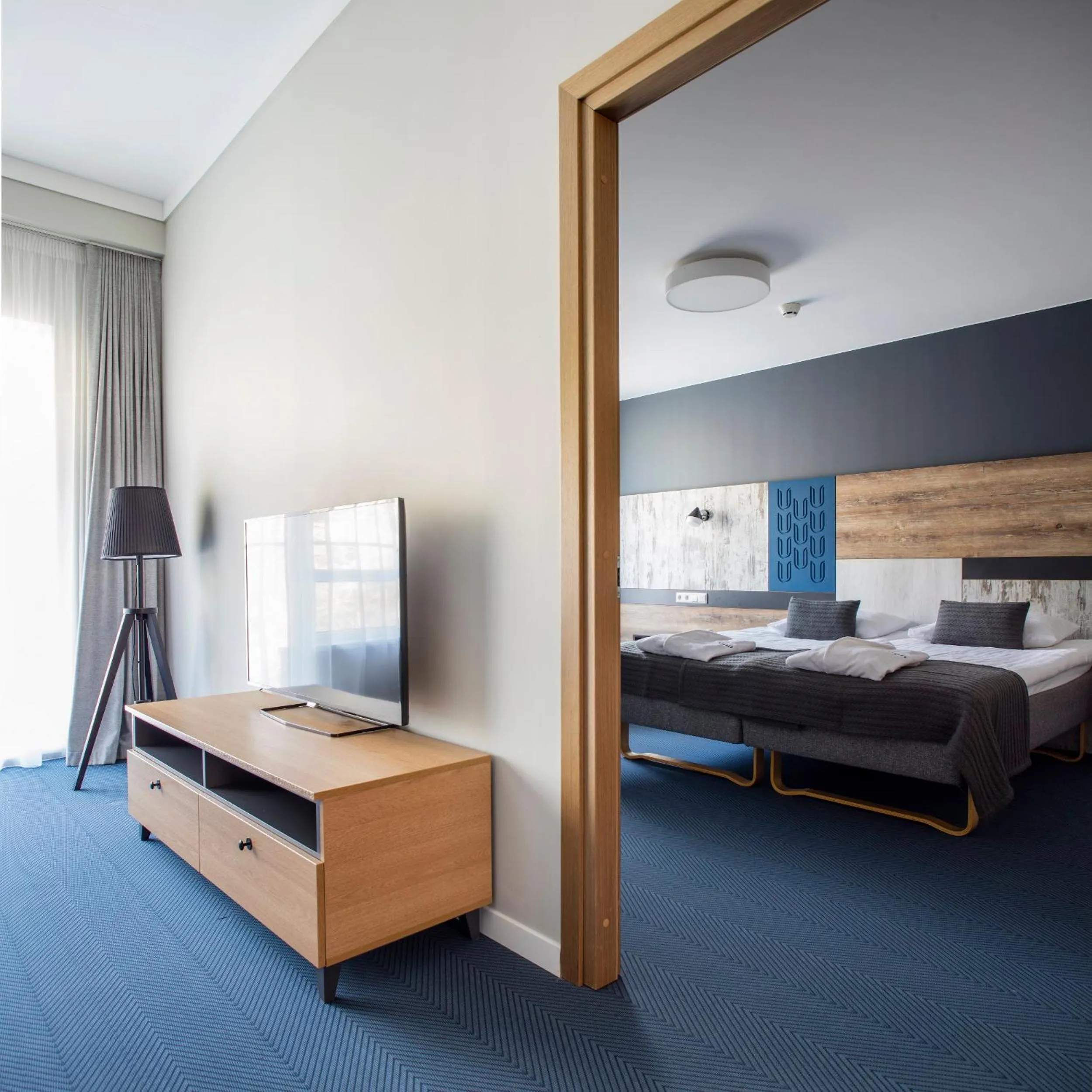 Living room, Bed in UPA Medical SPA