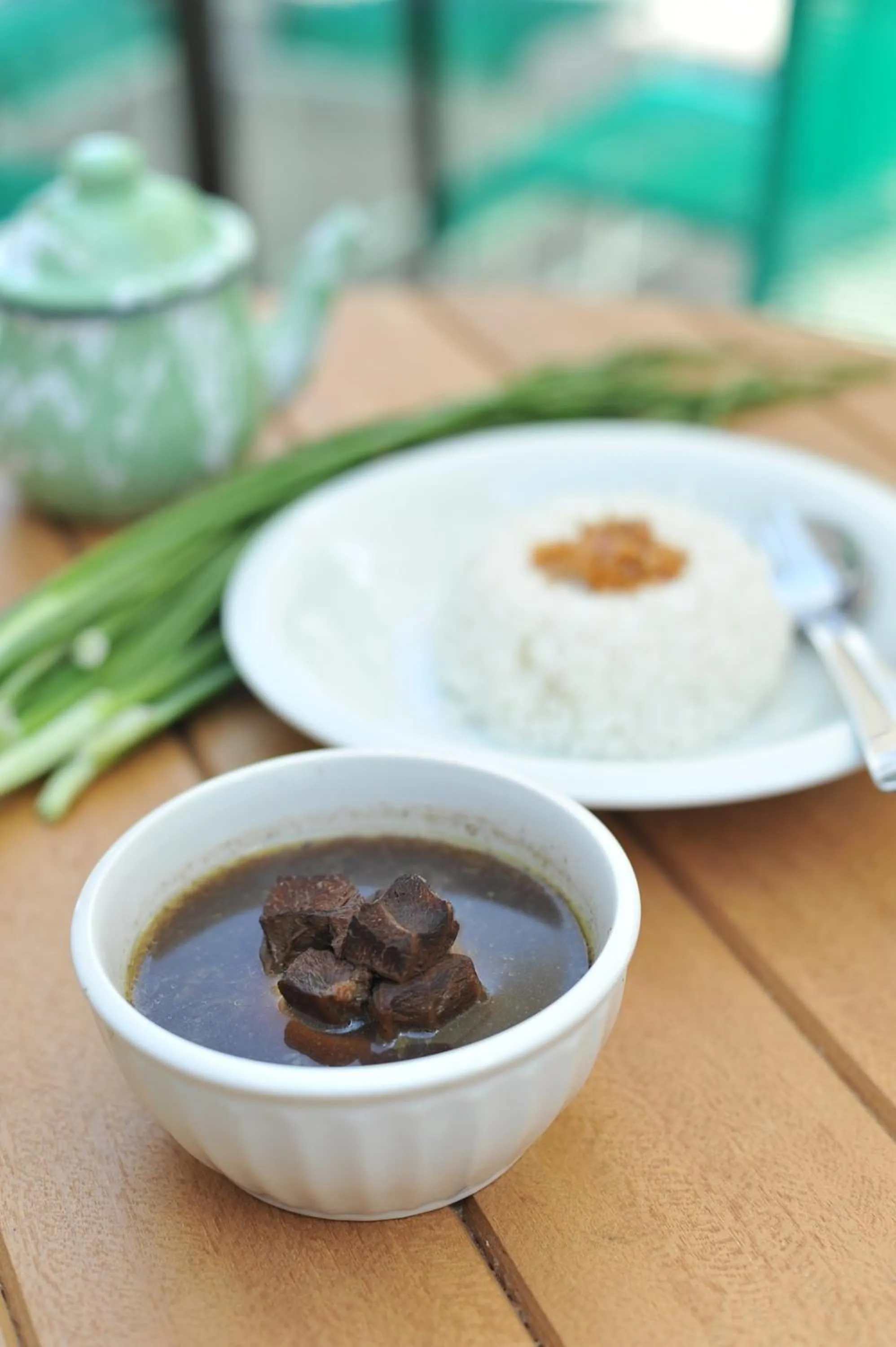 Asian breakfast in Arjuna Hotel Batu City