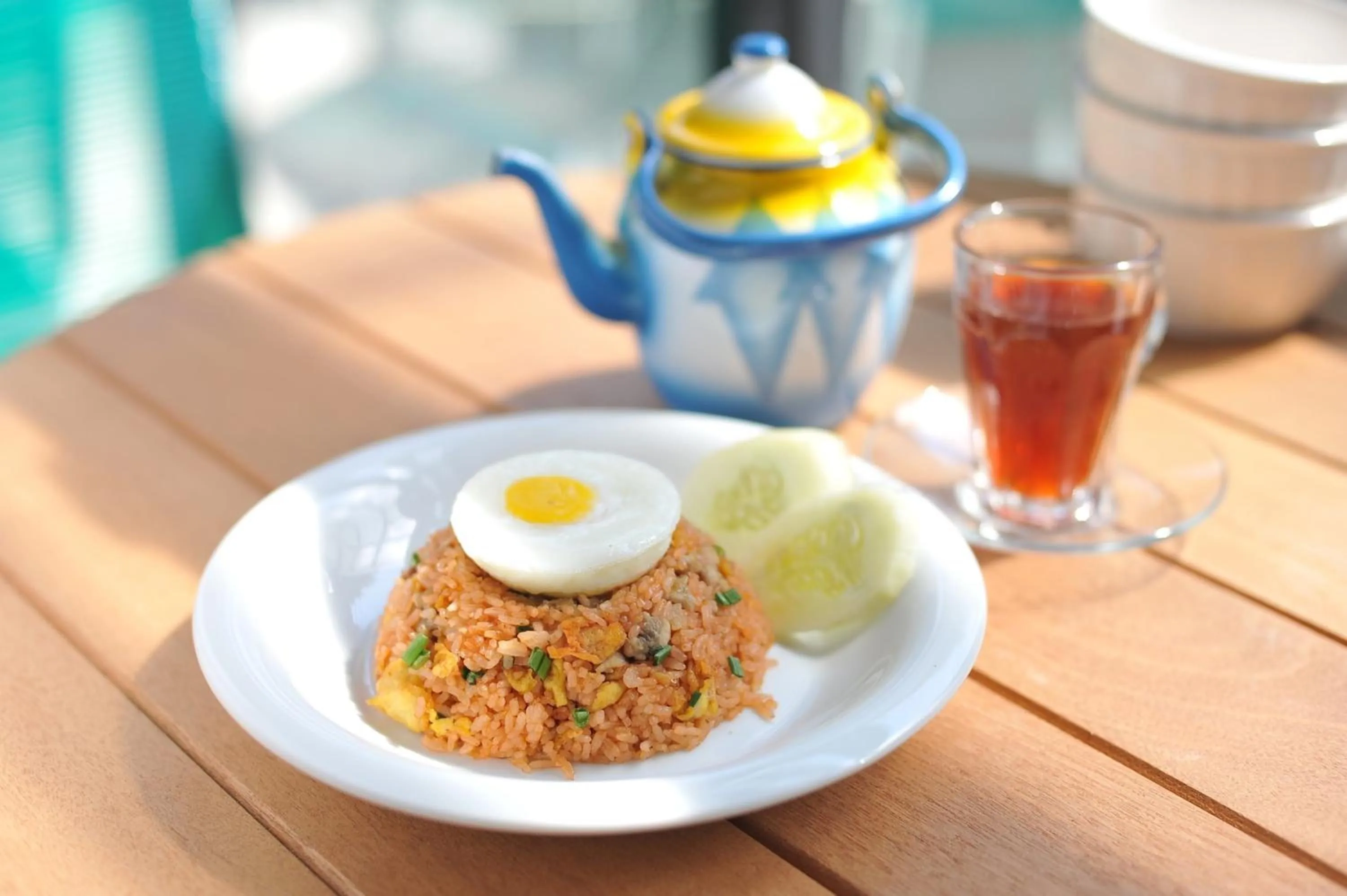 Asian breakfast in Arjuna Hotel Batu City