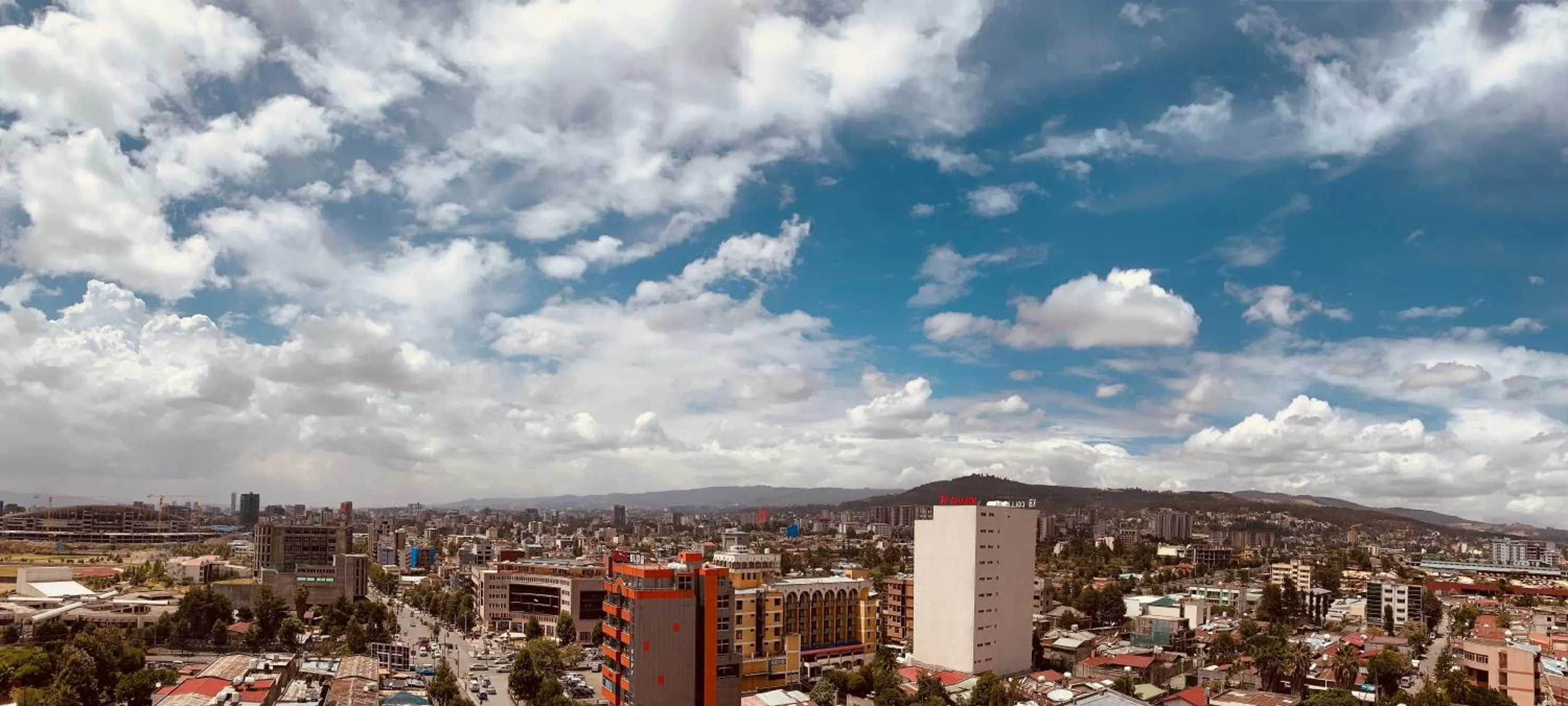 City view in Abyssinia Renaissance Hotel