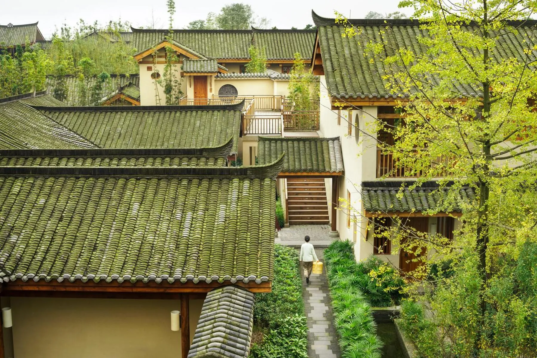 Property building in Six Senses Qing Cheng Mountain