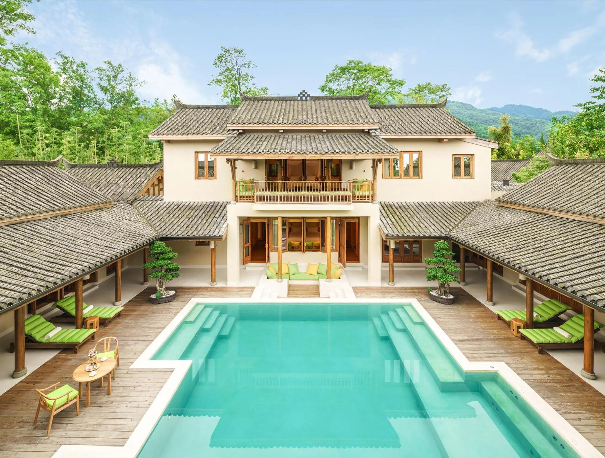 Property building in Six Senses Qing Cheng Mountain