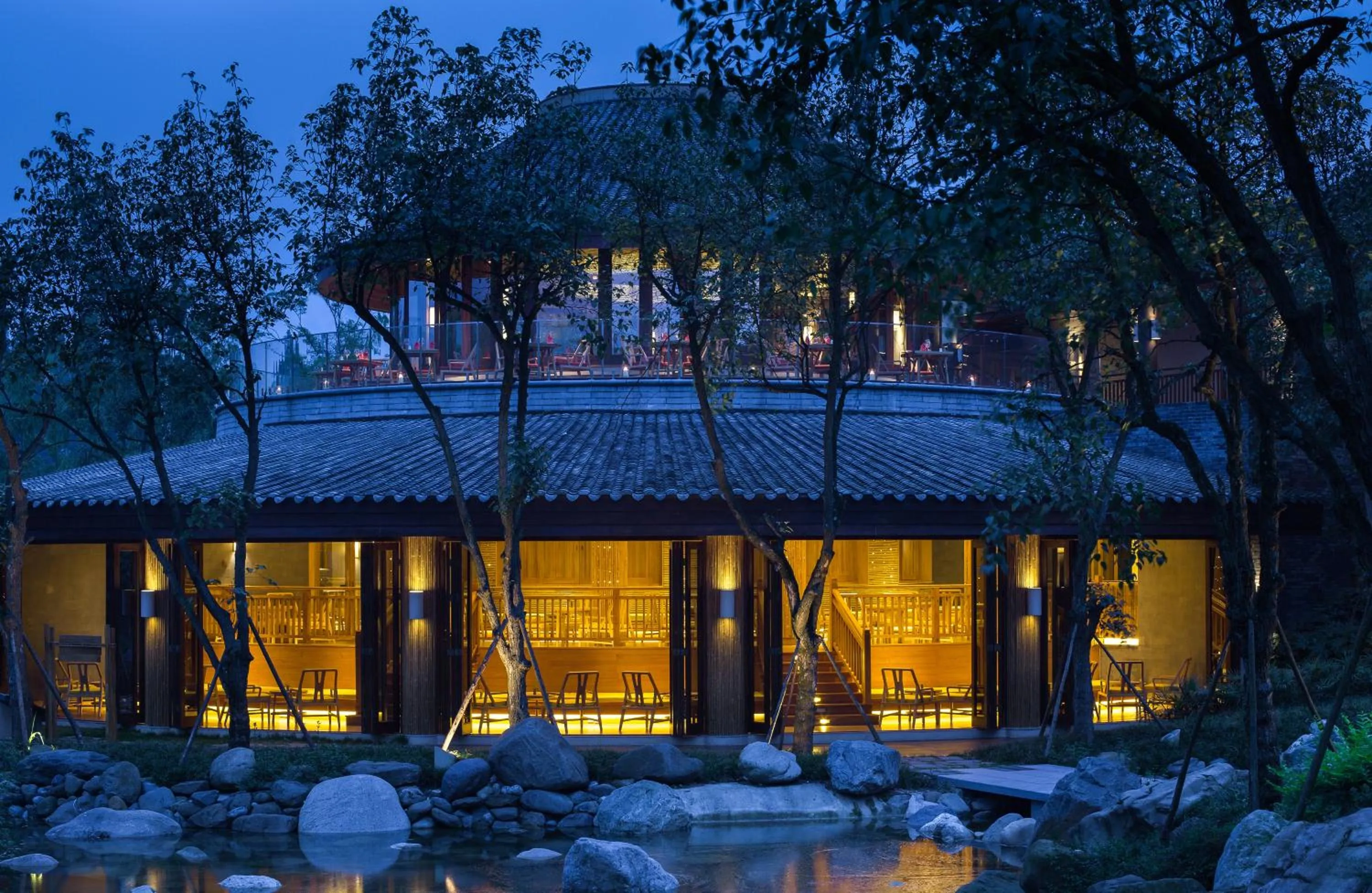 Property building in Six Senses Qing Cheng Mountain