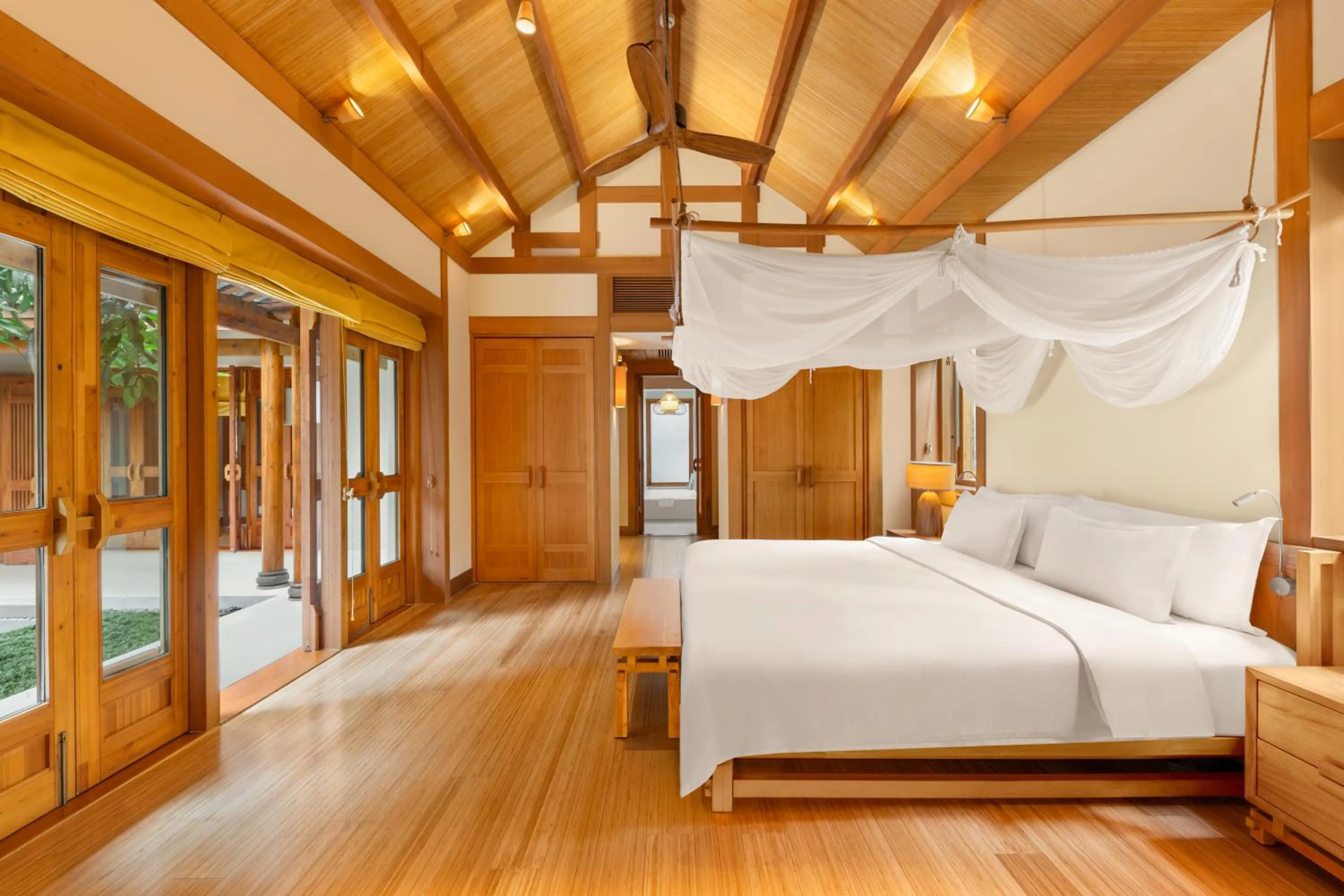 Bedroom, Bed in Six Senses Qing Cheng Mountain