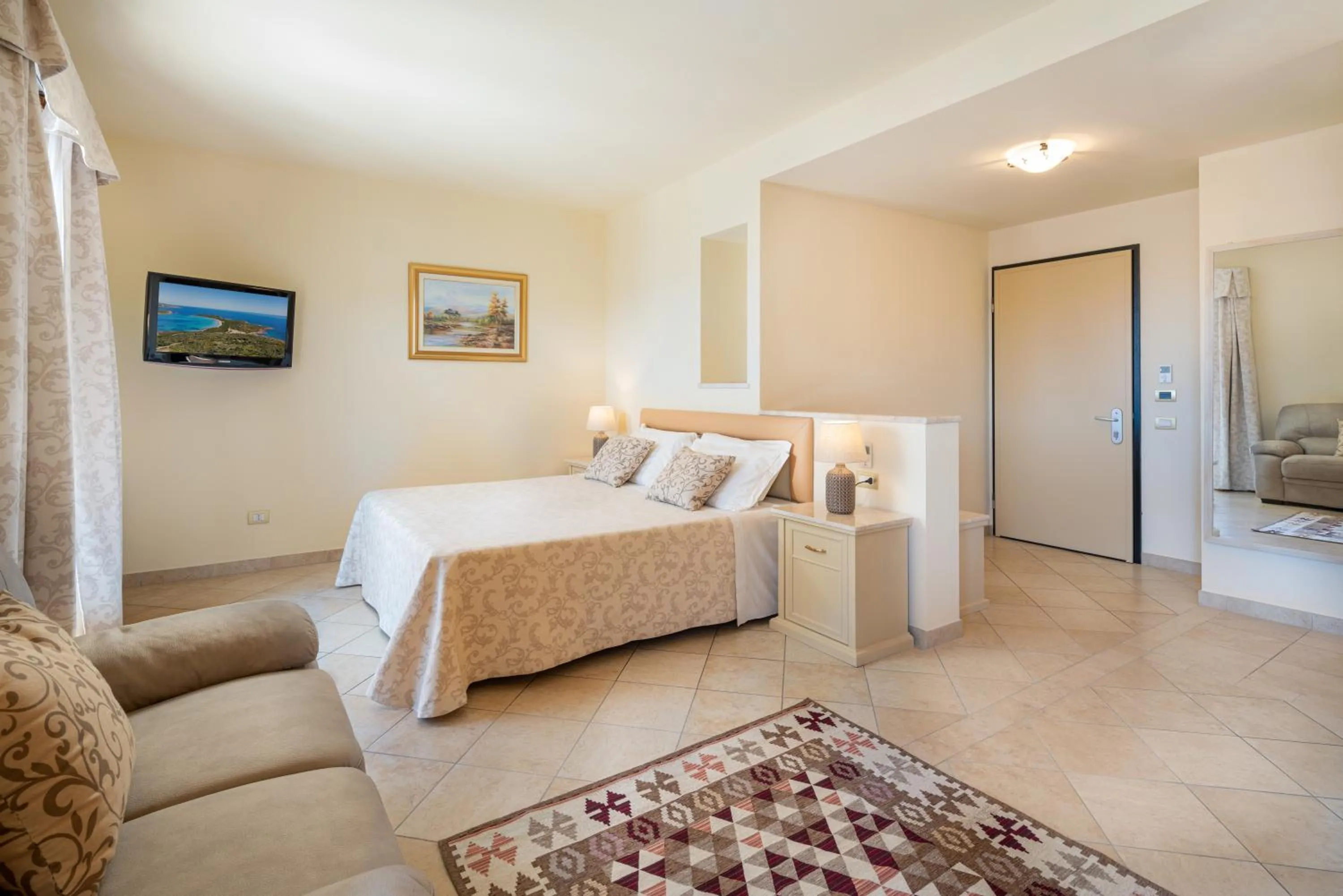 Bed in Hotel Regina Elena