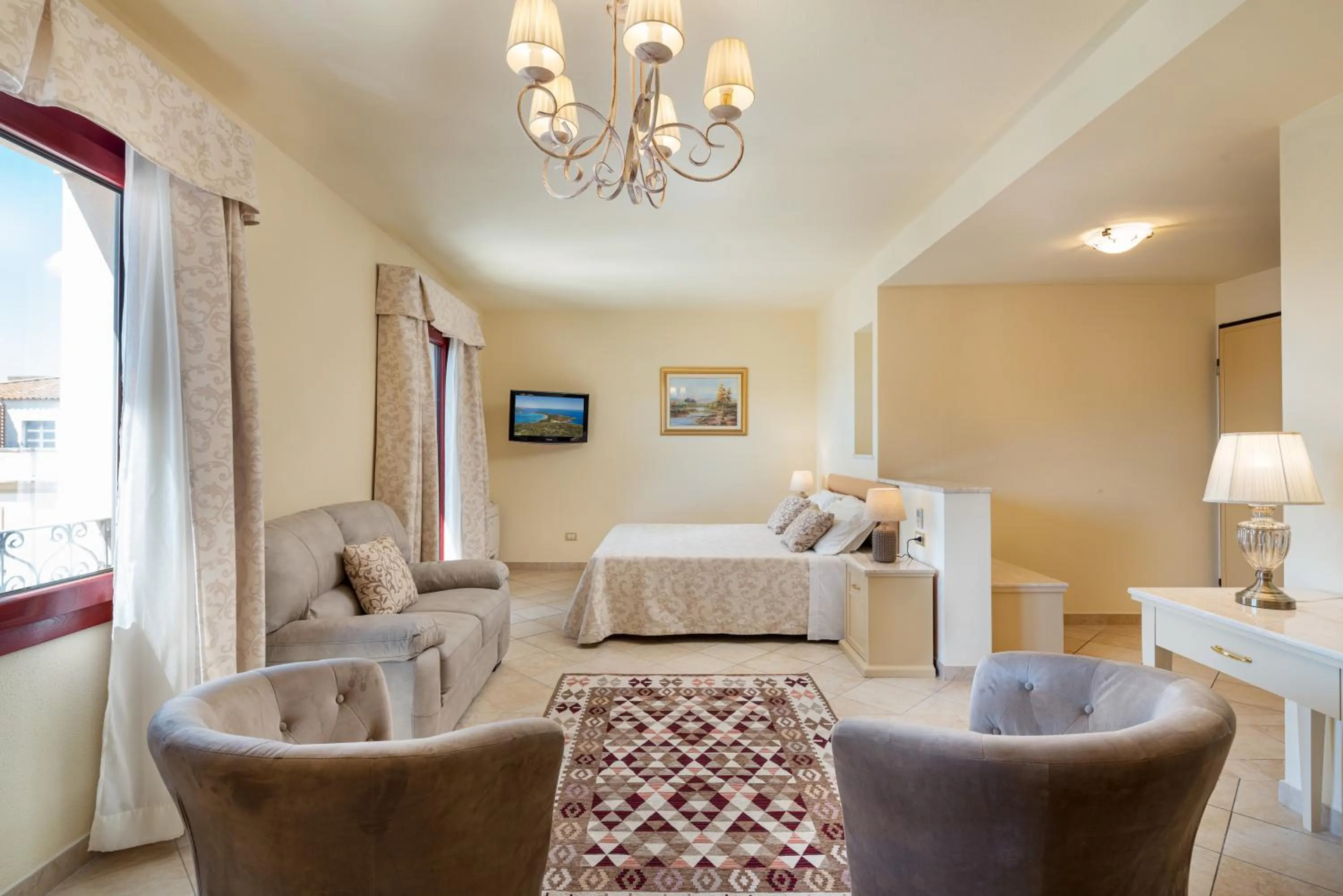 Bed in Hotel Regina Elena