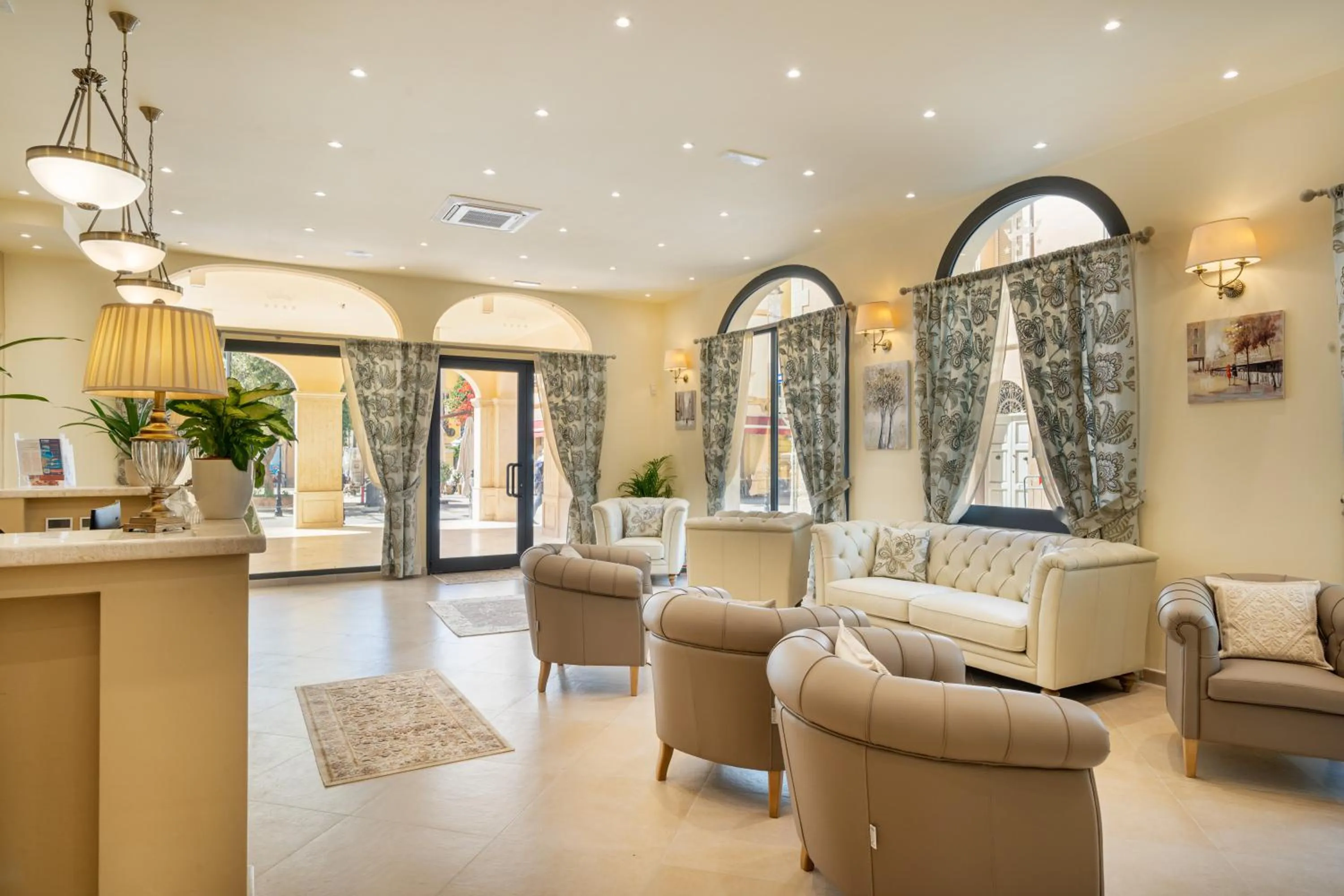 Lobby or reception in Hotel Regina Elena