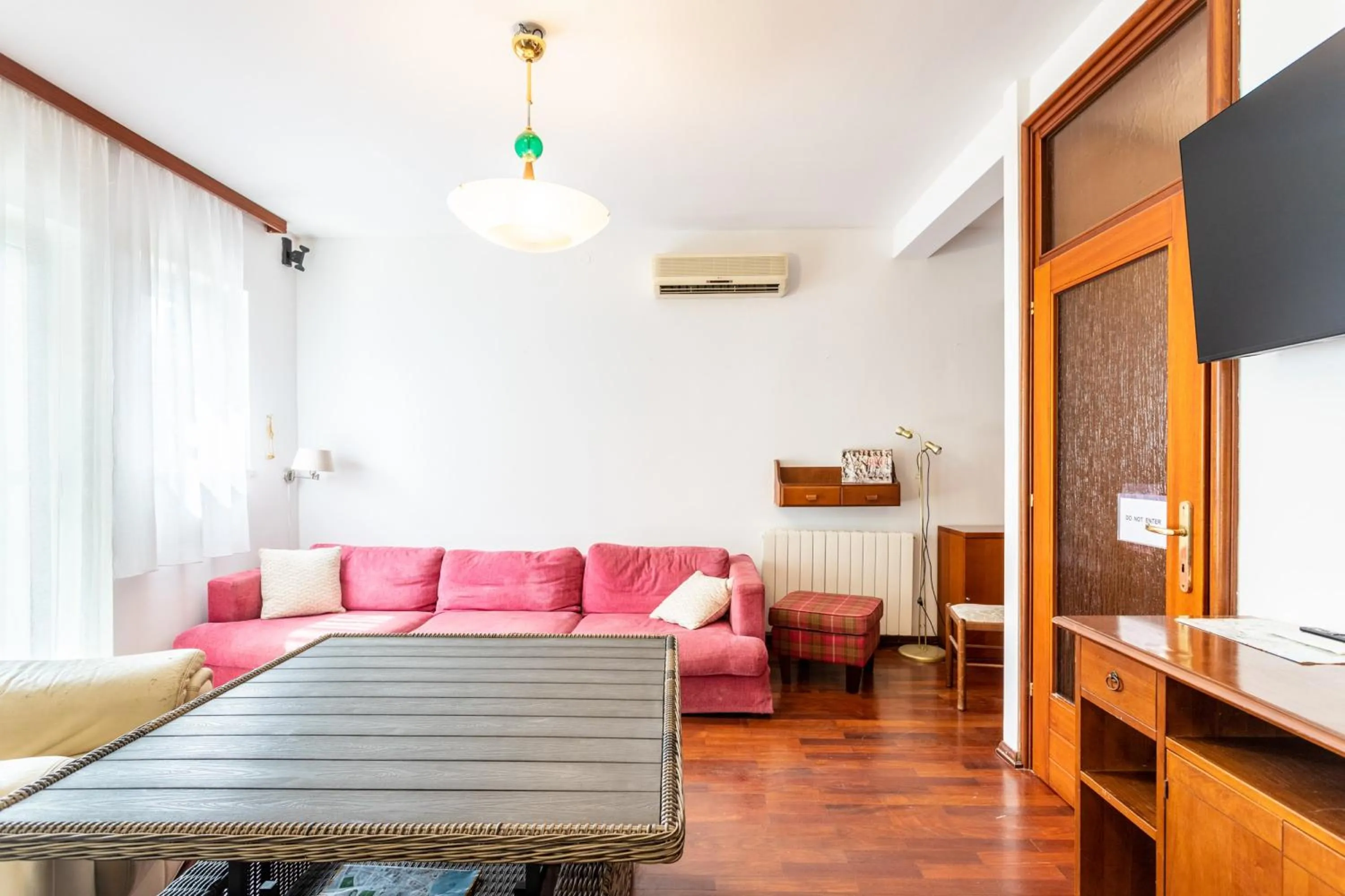 Bed in Villa Violeta with the sea view, 3 min walk to the beach
