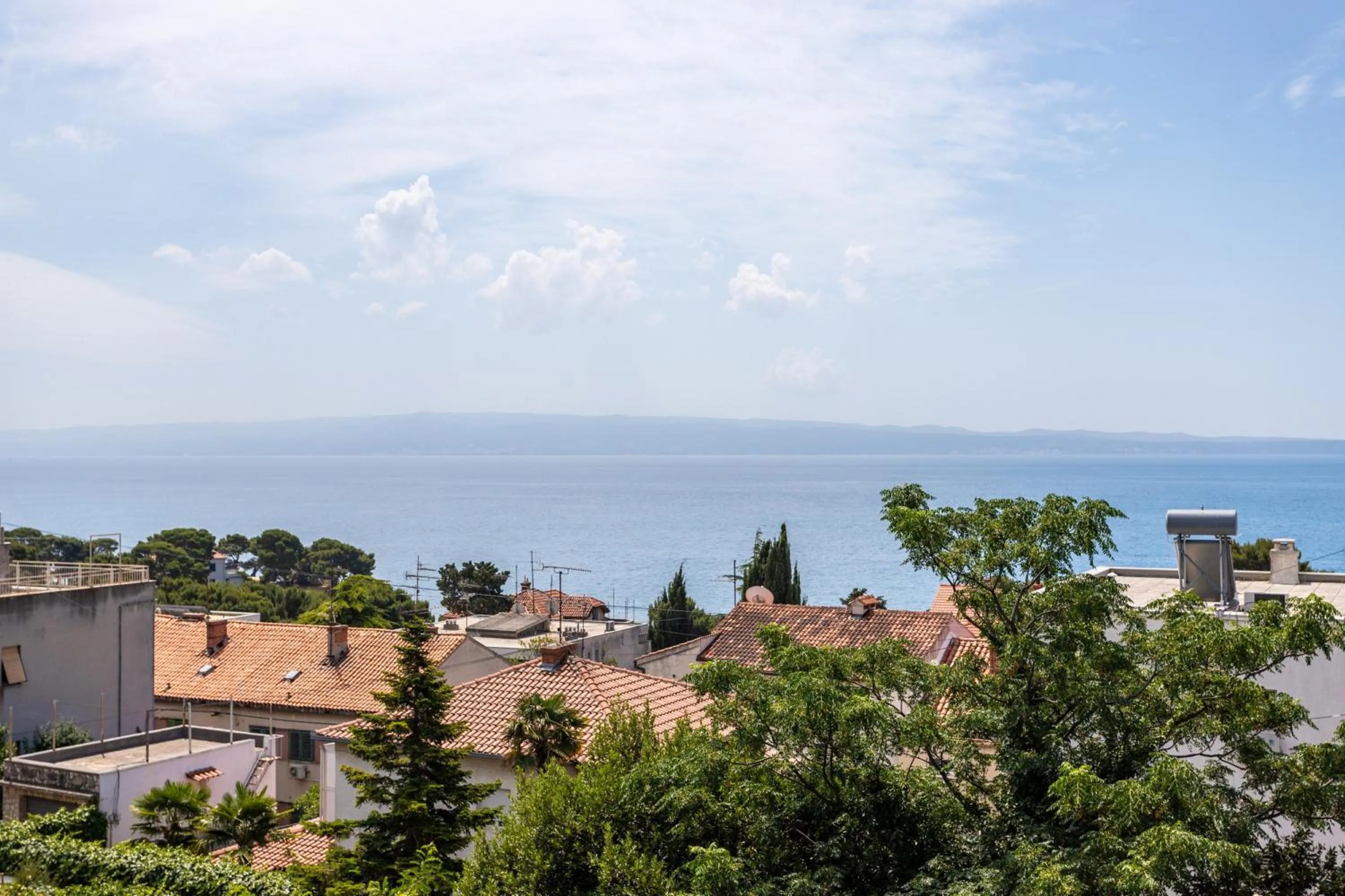 City view in Villa Violeta with the sea view, 3 min walk to the beach