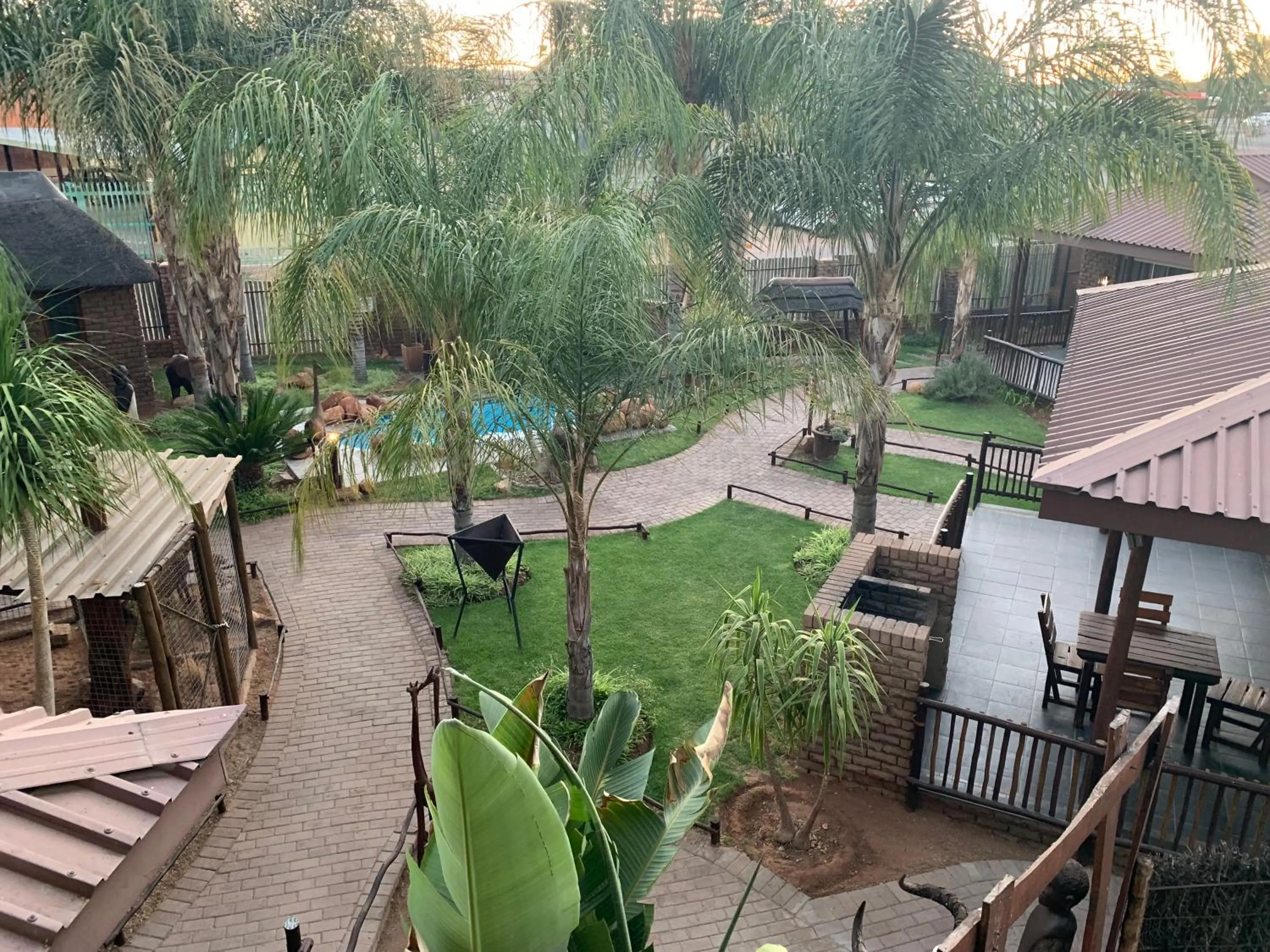 Garden view in Country Lodge