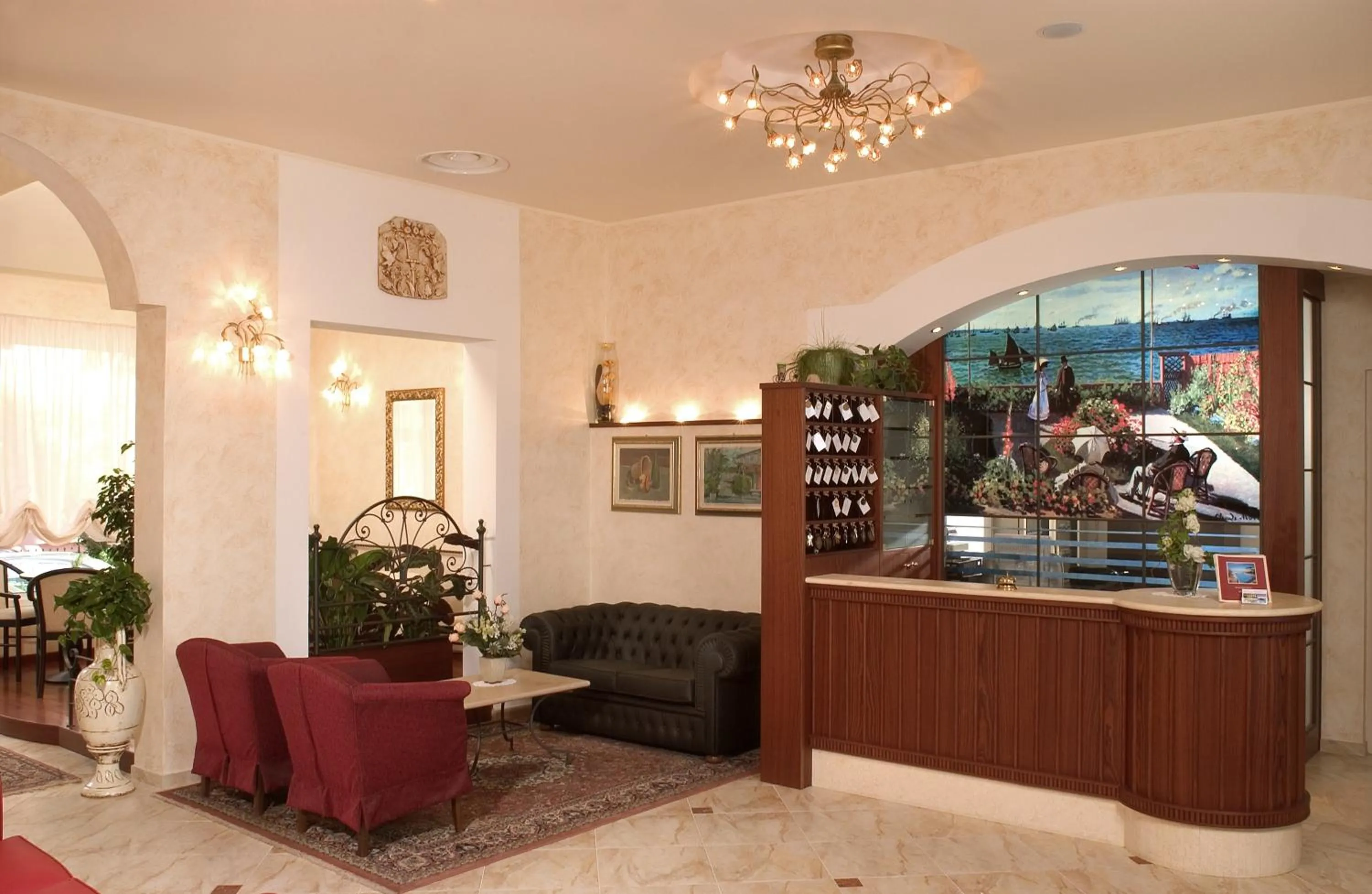 Lobby or reception in Hotel Rosa Maria Elite