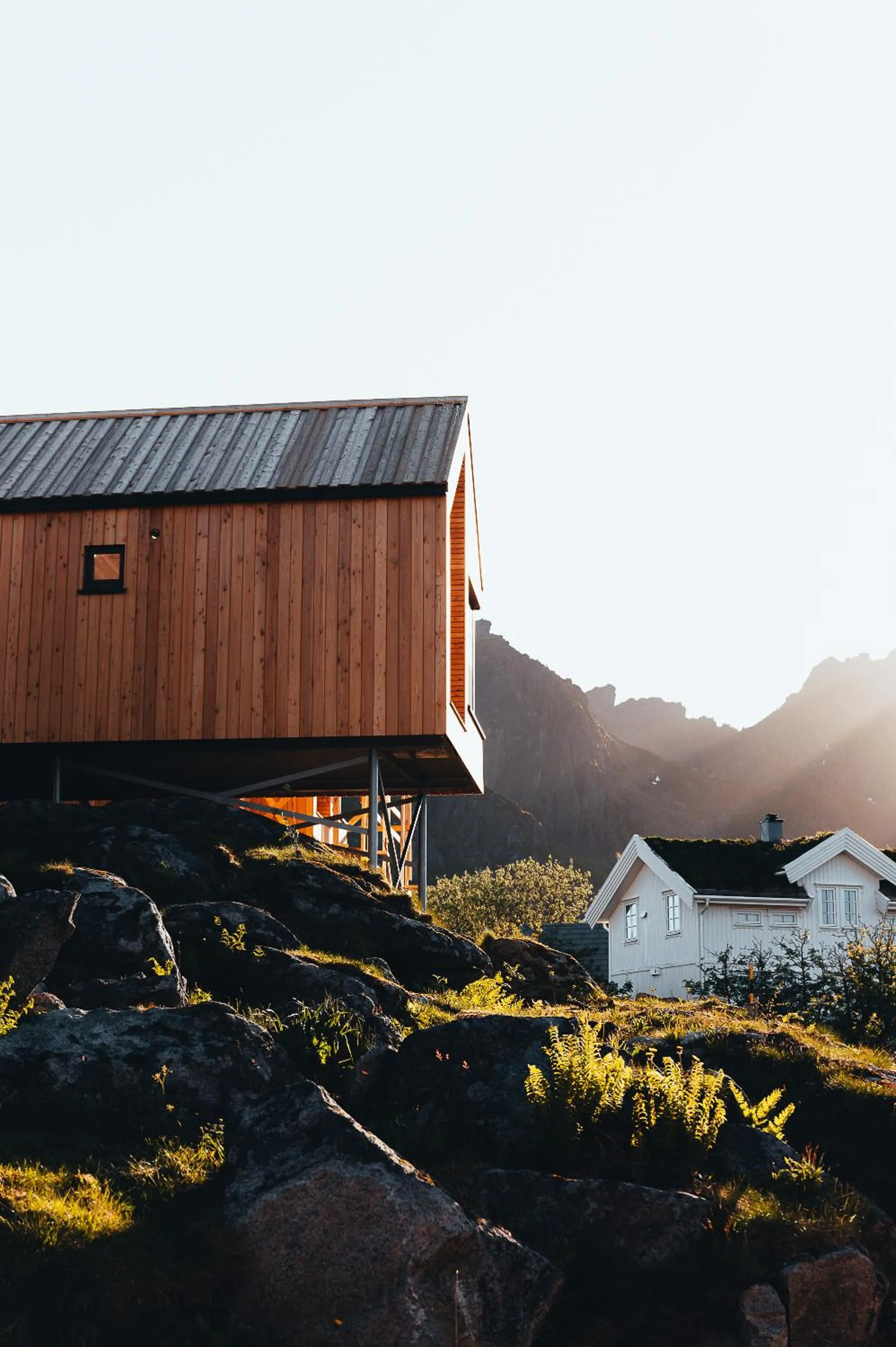 Facade/entrance in Hattvika Lodge