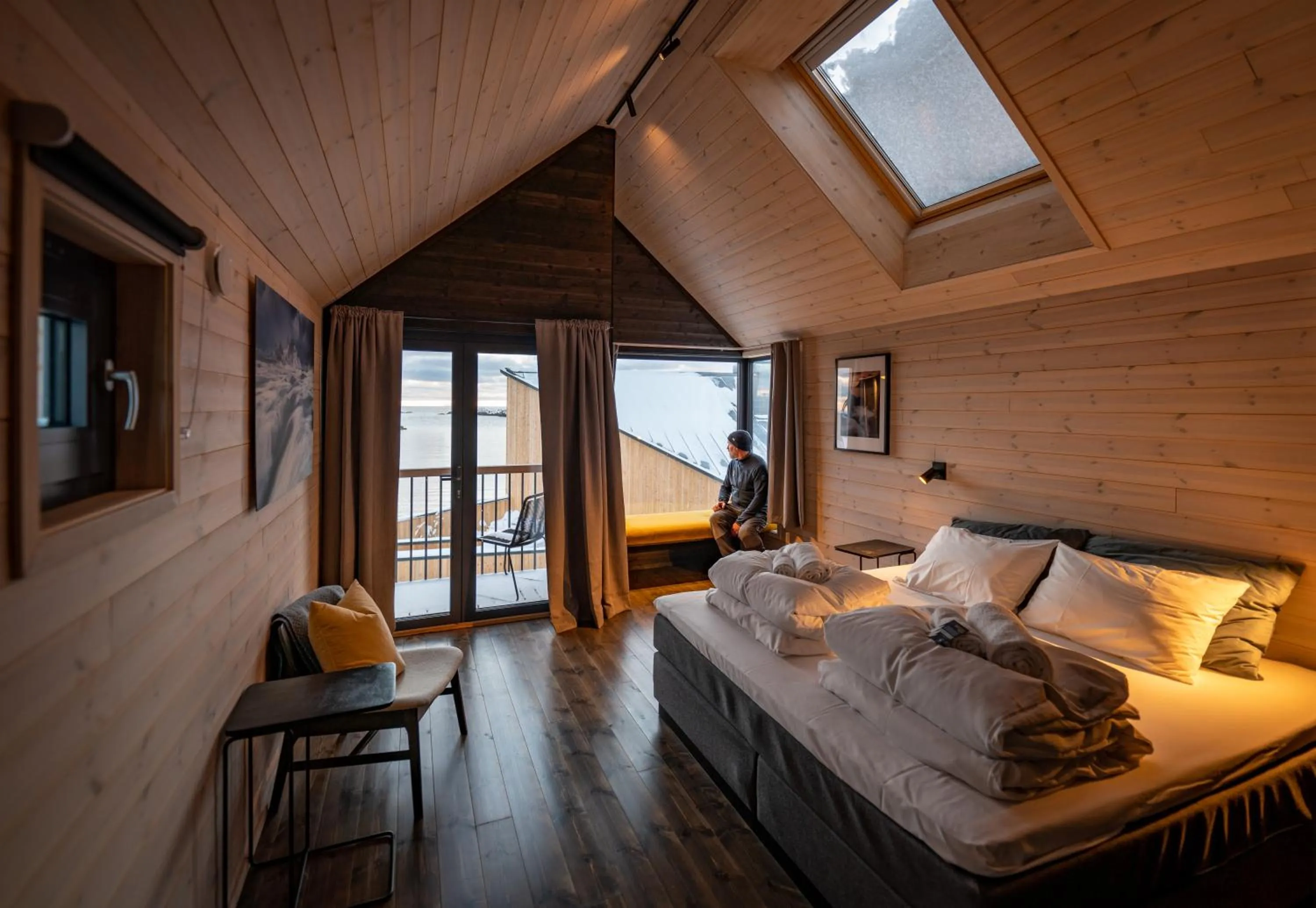 View (from property/room), Bed in Hattvika Lodge