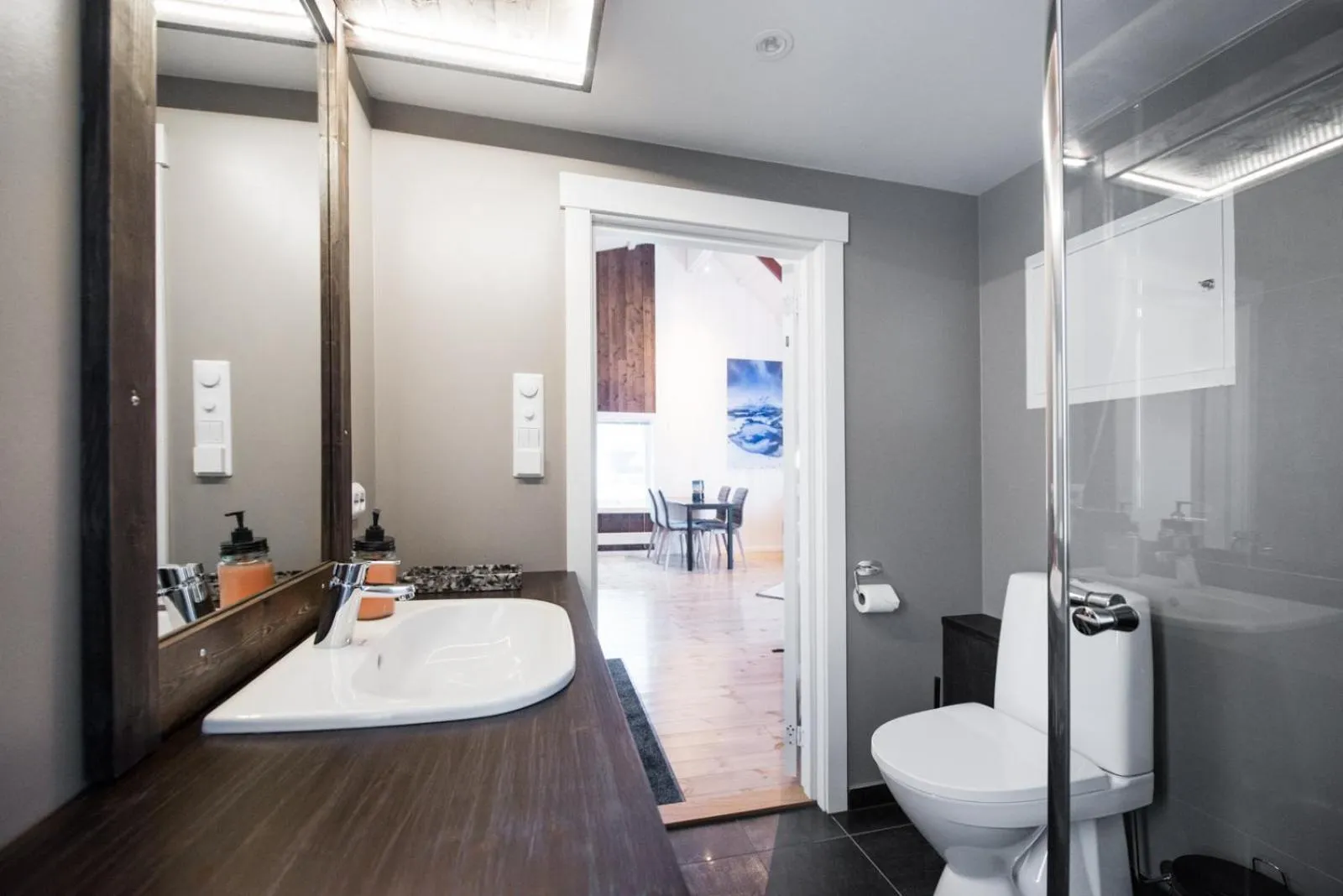 Bathroom in Hattvika Lodge