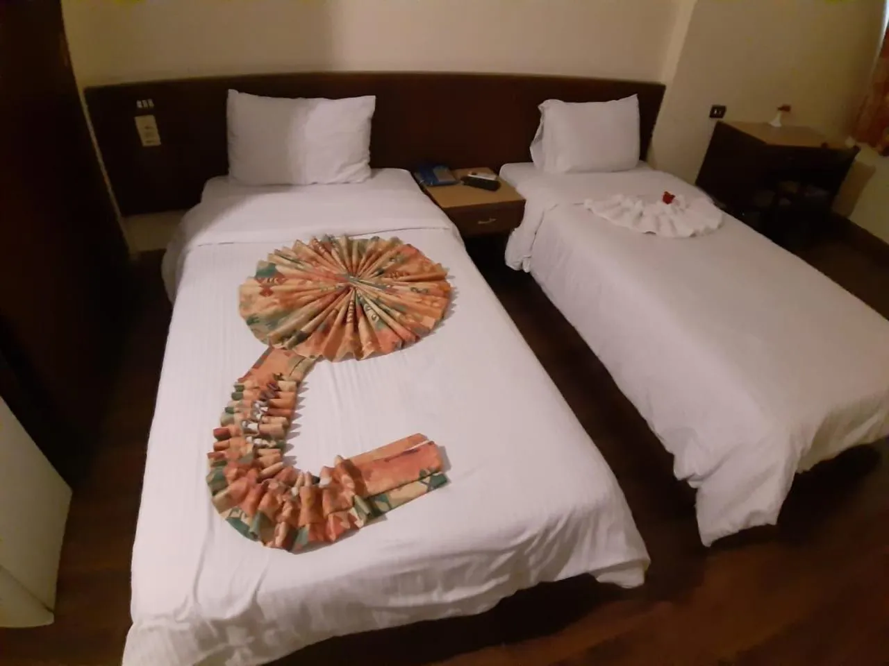 Bed in King Hotel Cairo