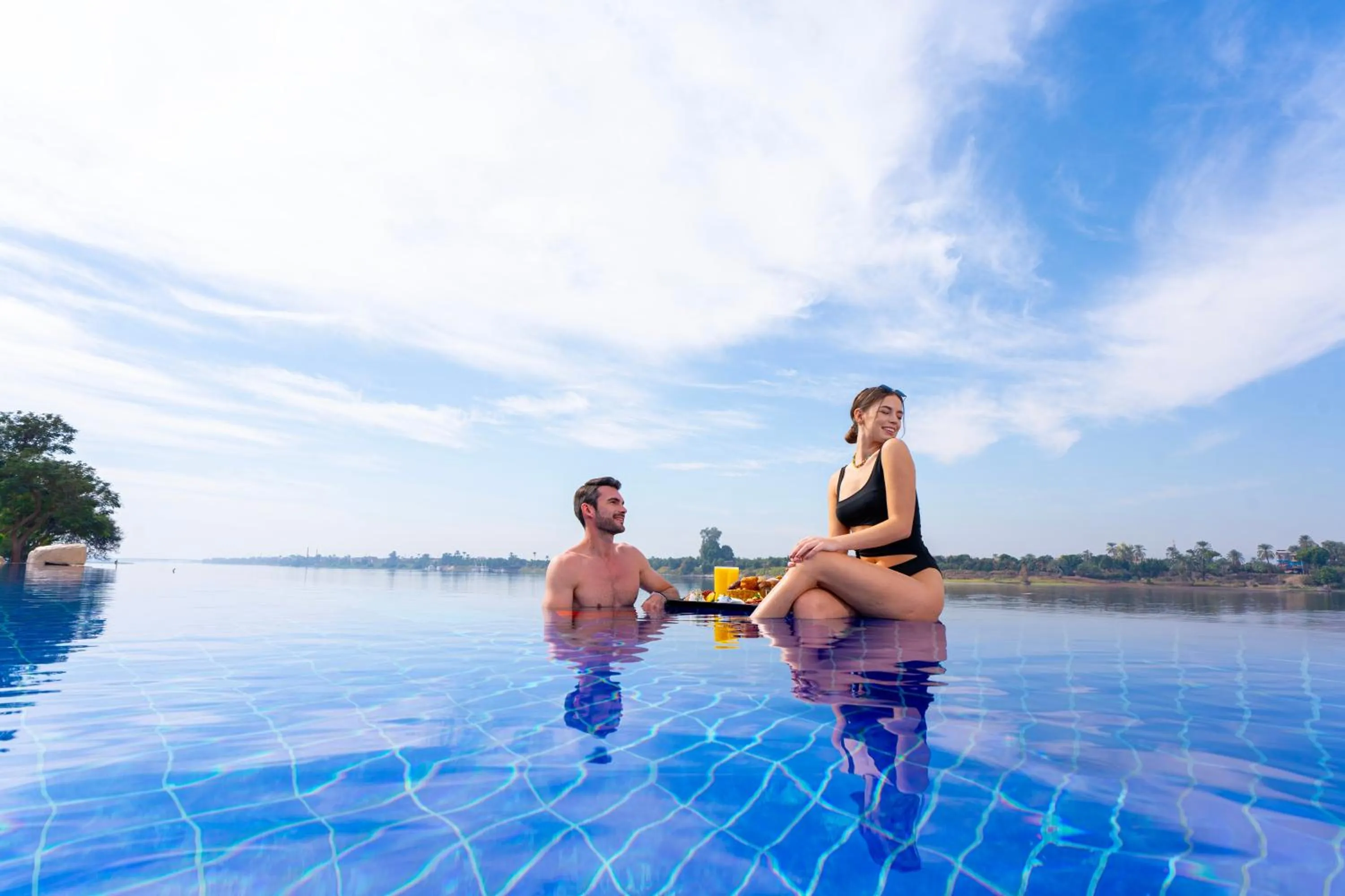 Swimming pool in Jolie Ville Hotel & Spa Kings Island Luxor