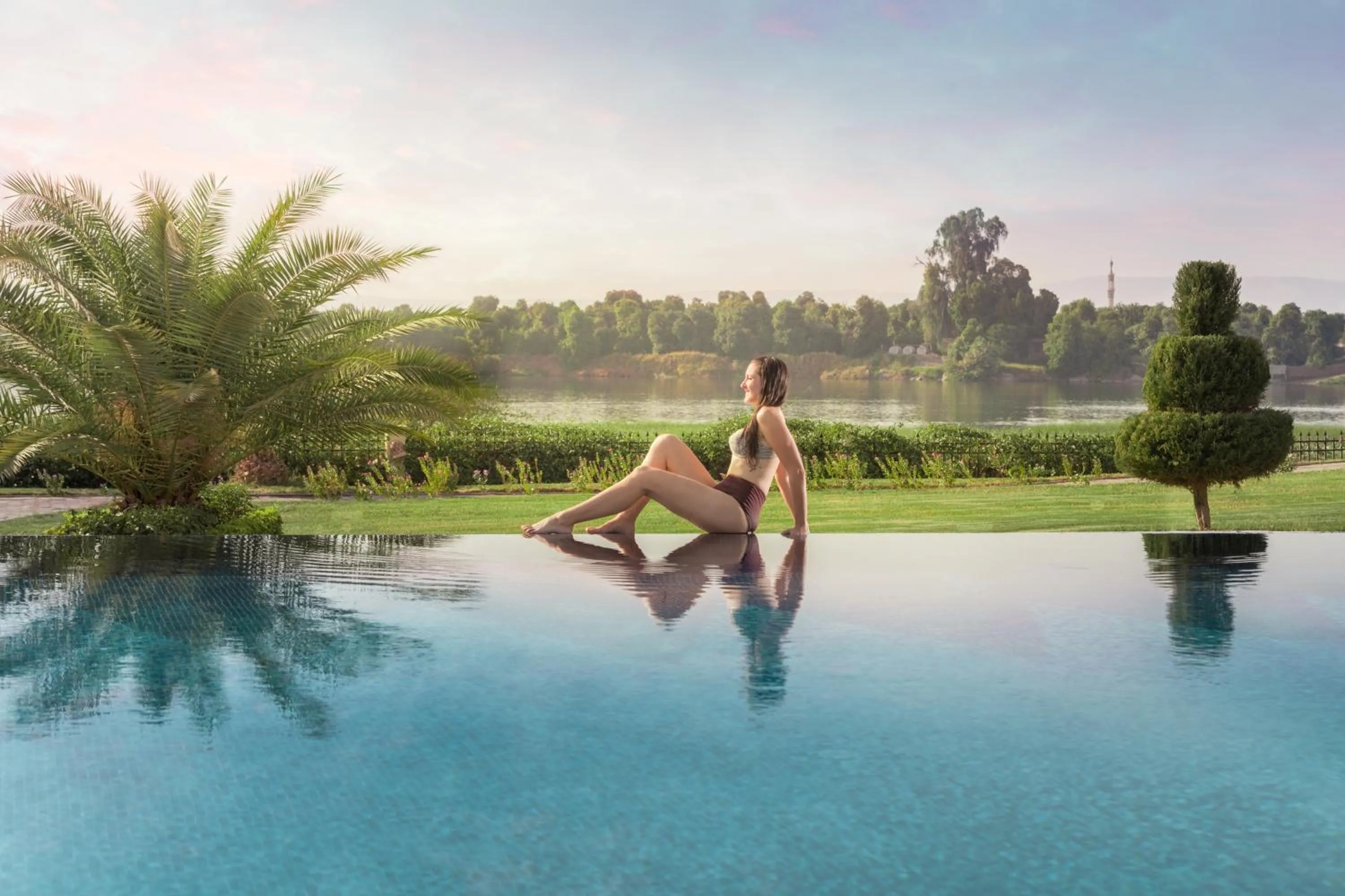 Swimming pool in Jolie Ville Hotel & Spa Kings Island Luxor