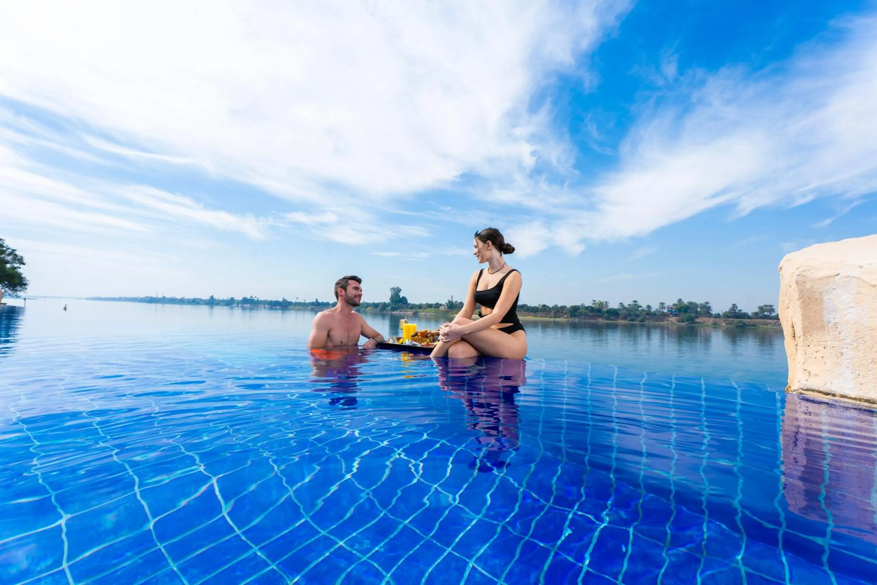 Swimming pool in Jolie Ville Hotel & Spa Kings Island Luxor
