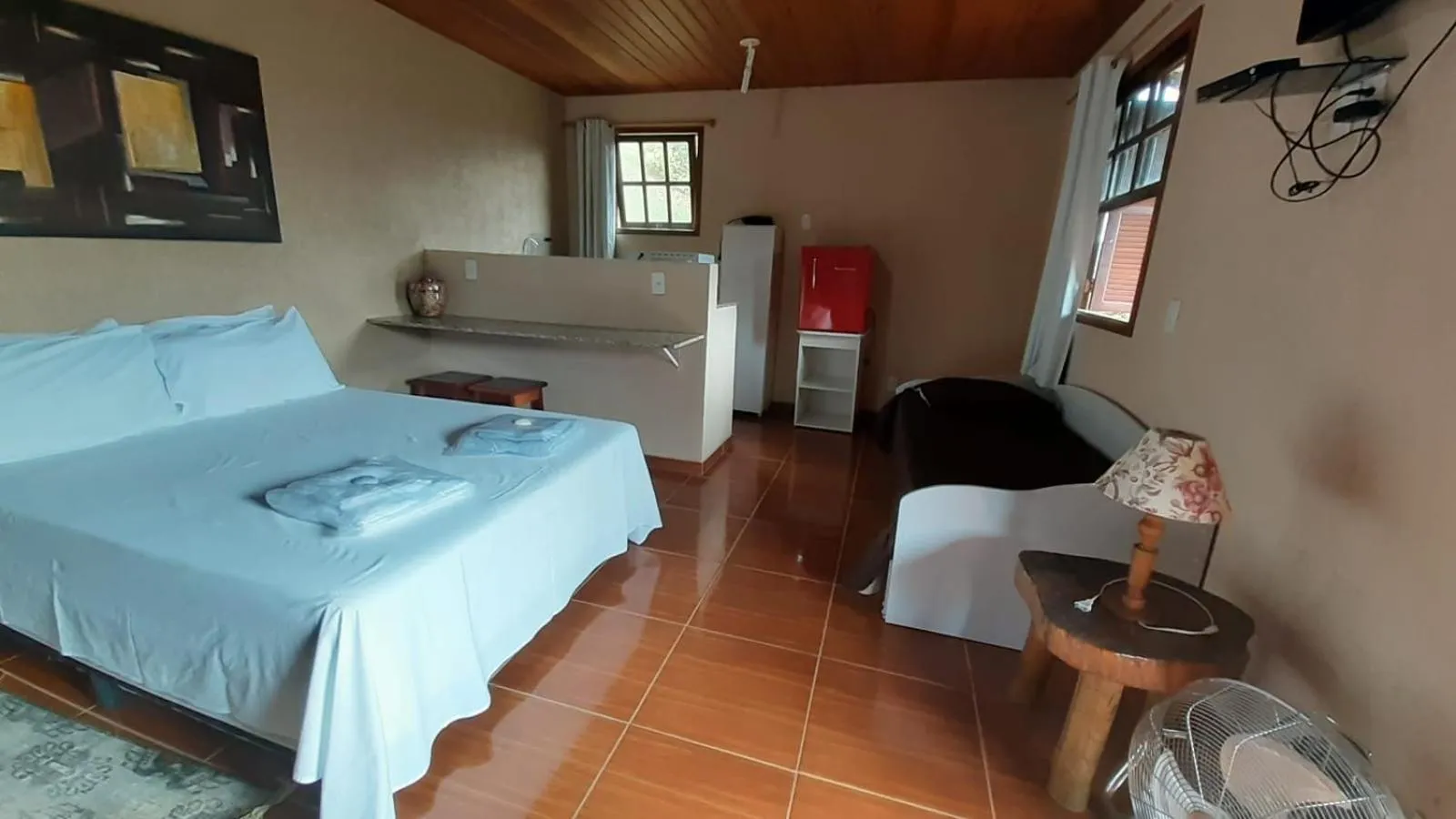 Bed in Pousada R.N.C. Nosso Paraíso