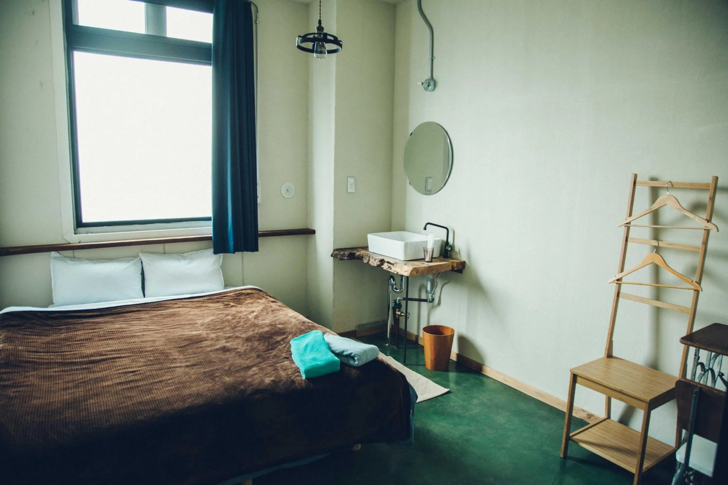 Photo of the whole room, Bed in Len Kyoto Kawaramachi