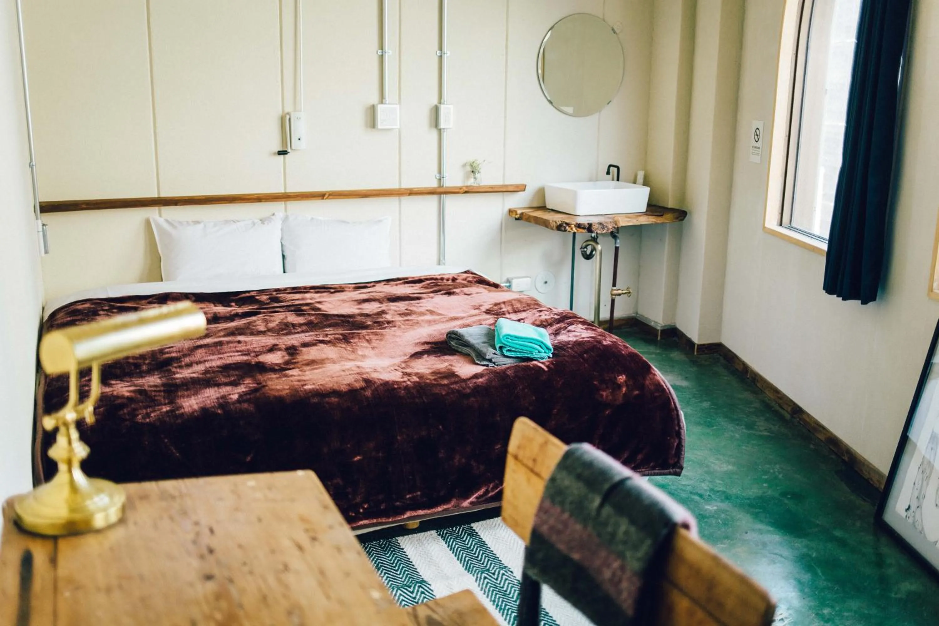 Photo of the whole room, Bed in Len Kyoto Kawaramachi