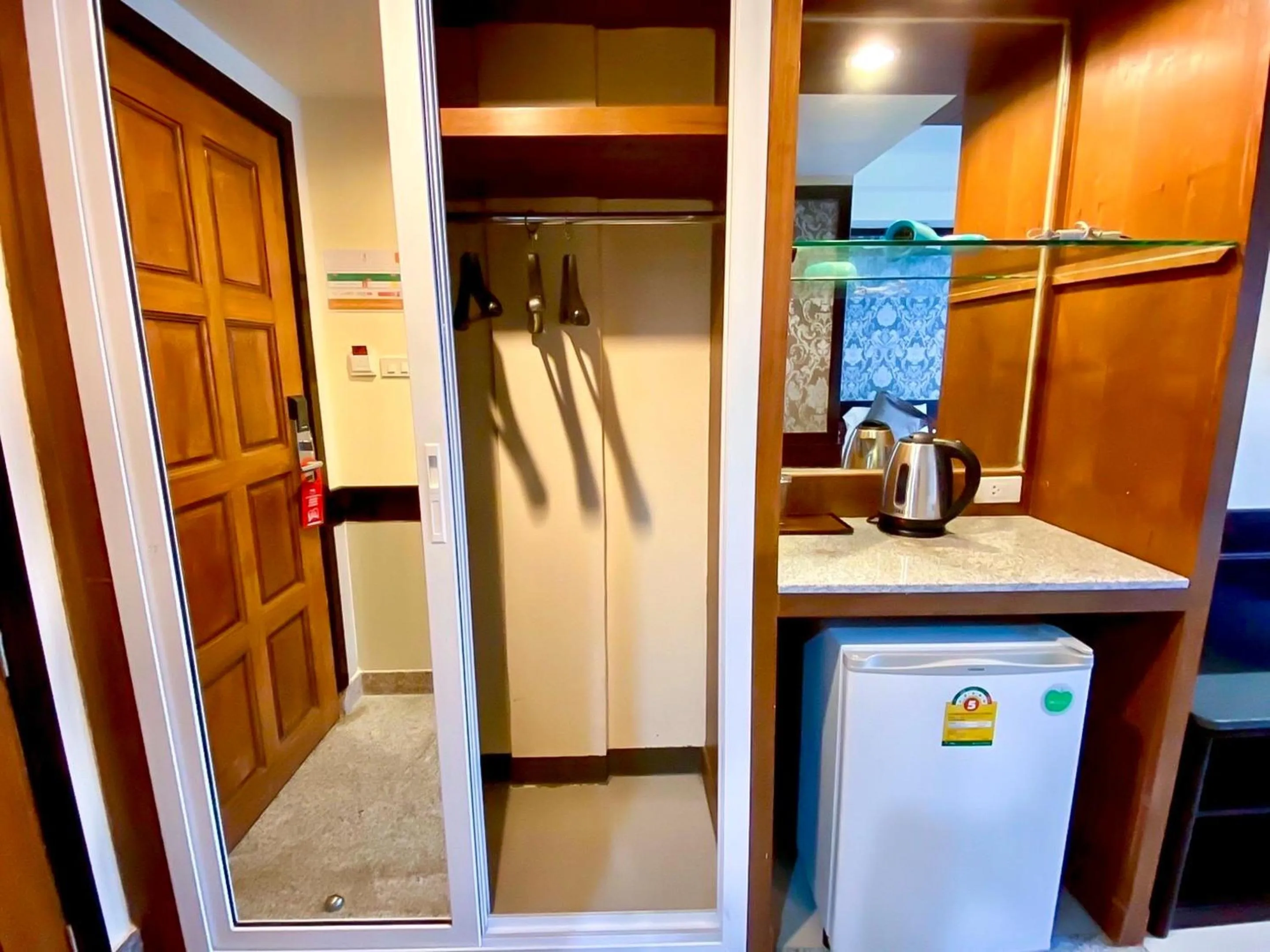 wardrobe in Boutique City Hotel