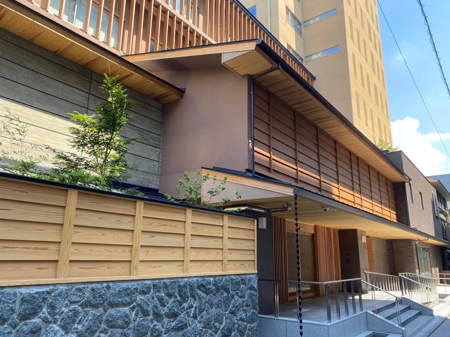 Property building in Ryokan Ginkaku Kyoto