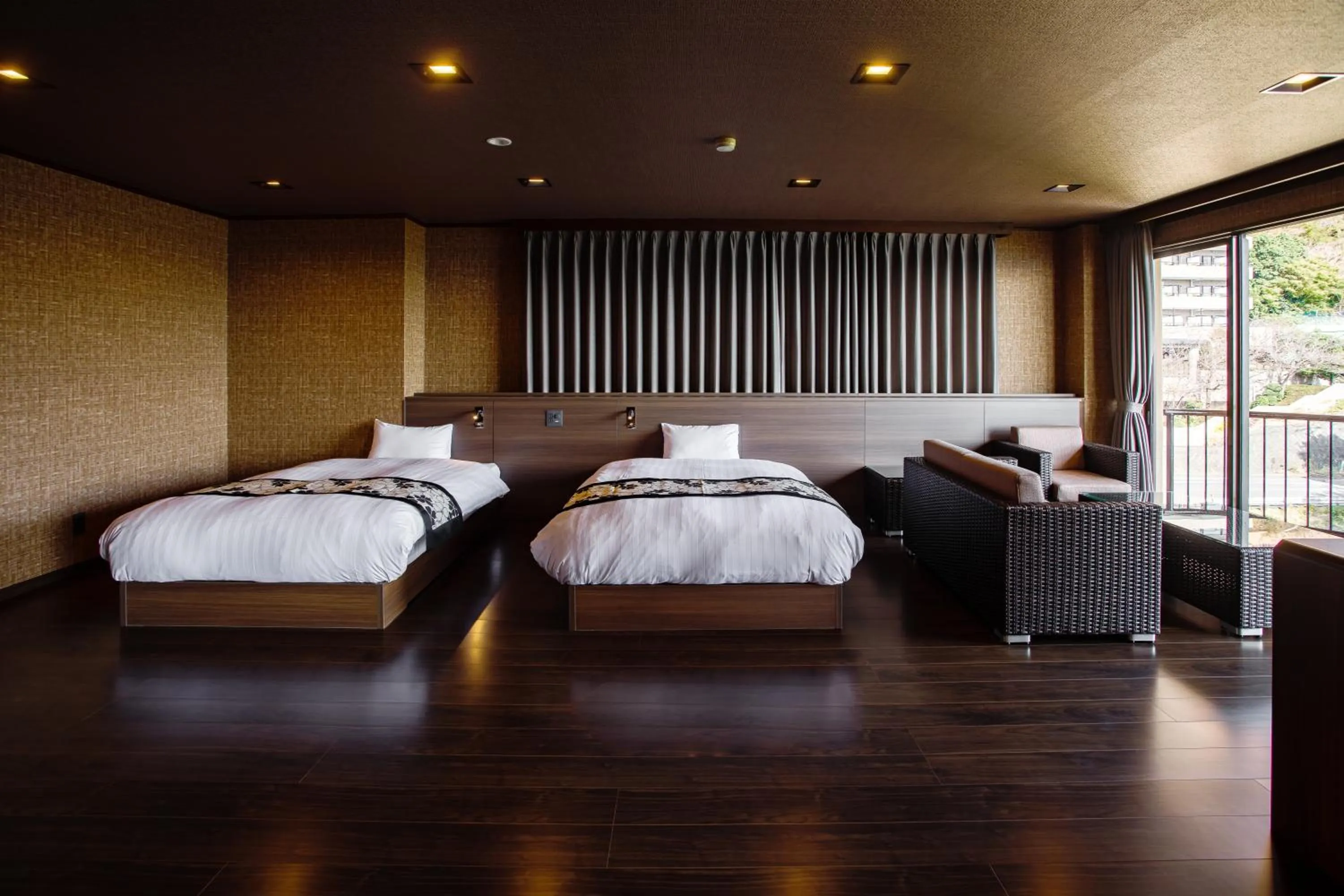 Bed in Atagawa Prince Hotel