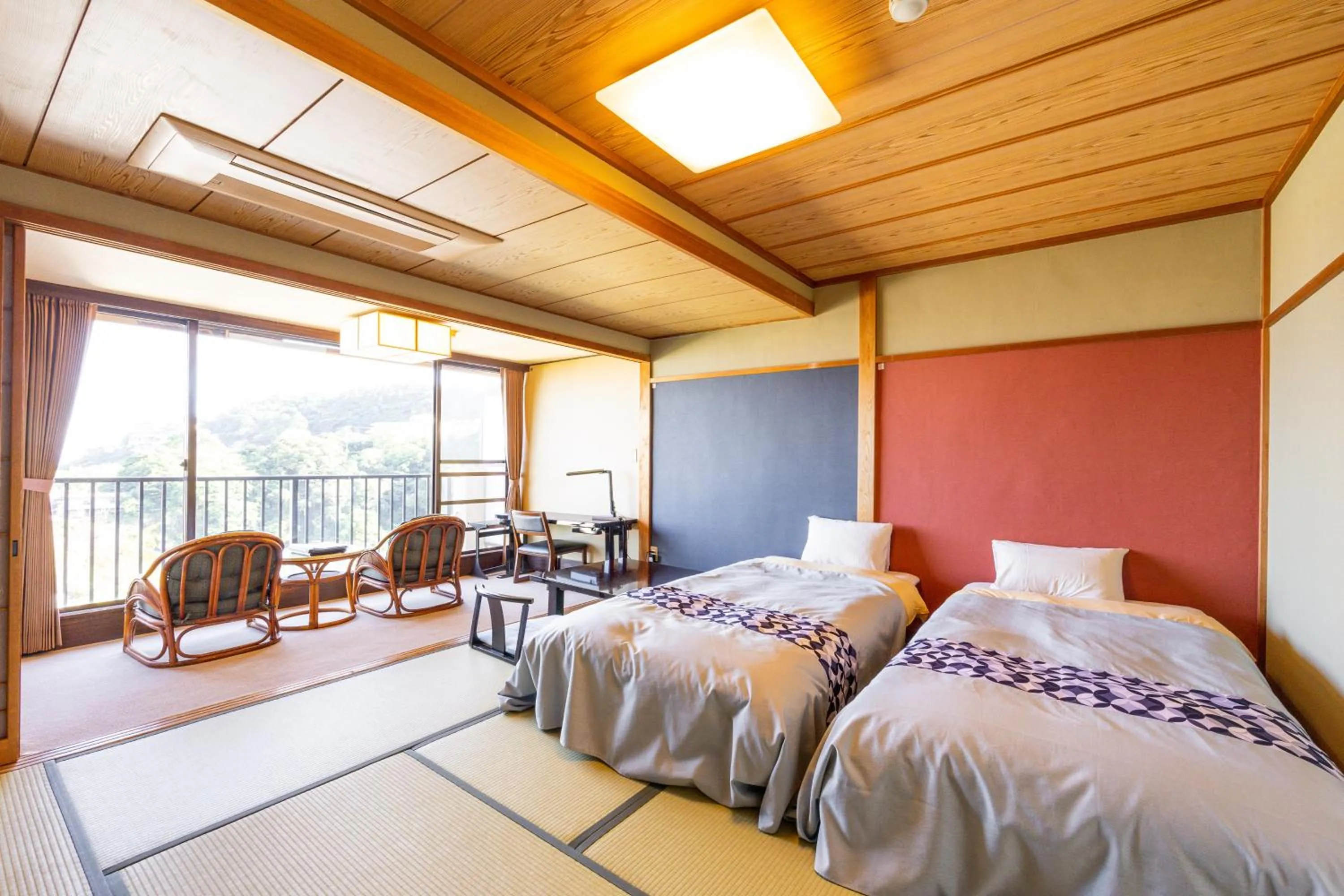 Bed in Atagawa Prince Hotel