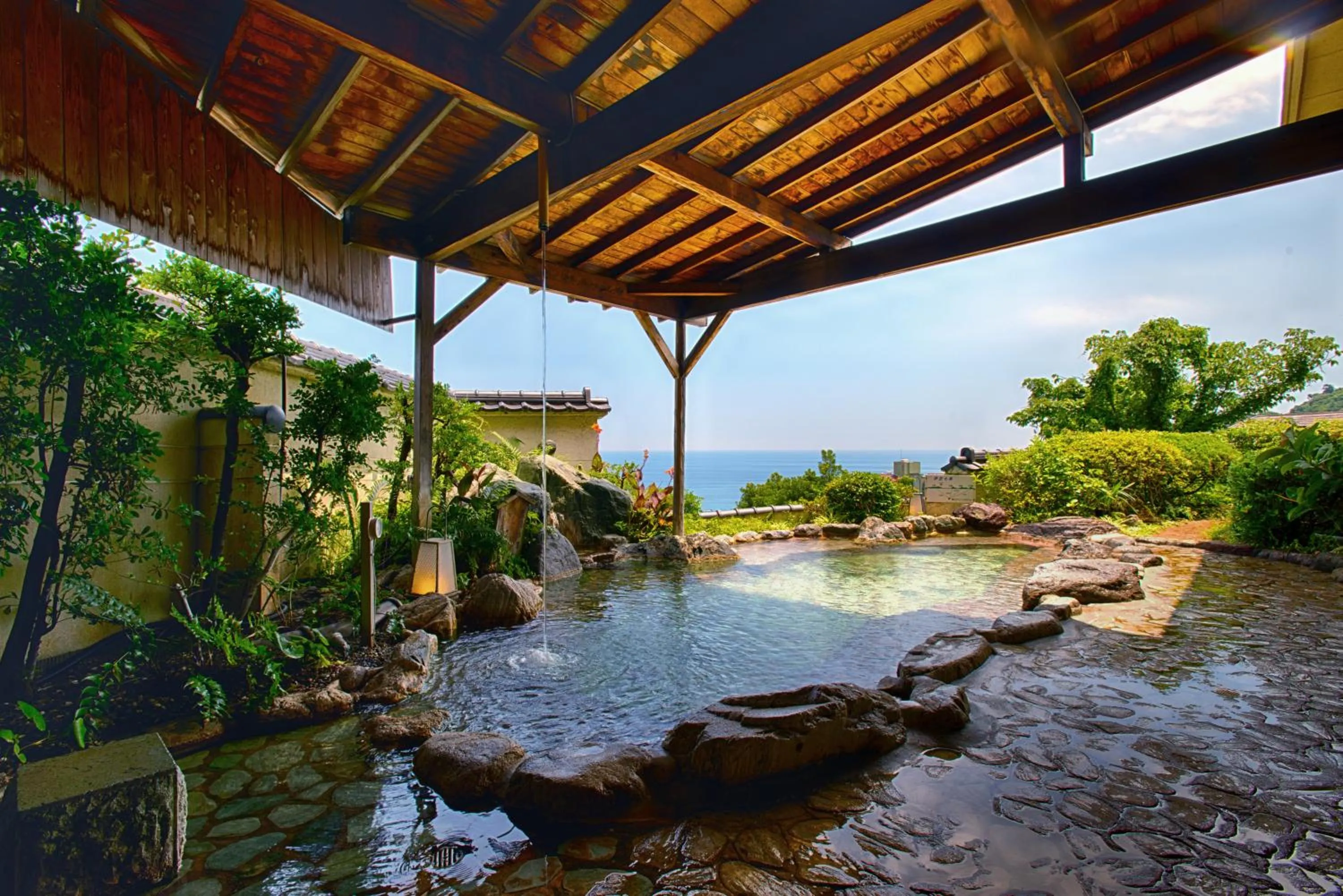 Hot Spring Bath in Atagawa Prince Hotel