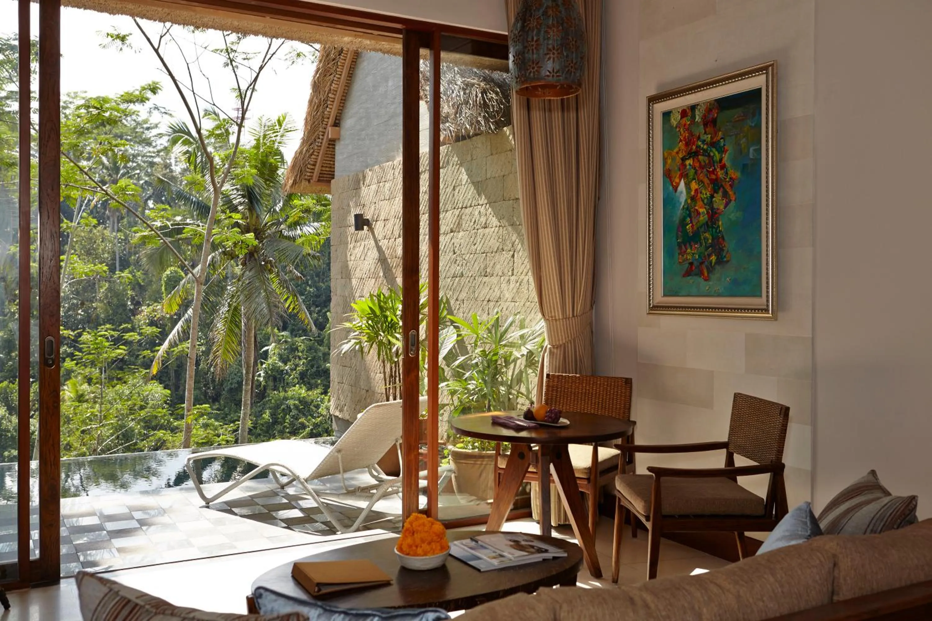 Seating area in Tejaprana Resort & Spa