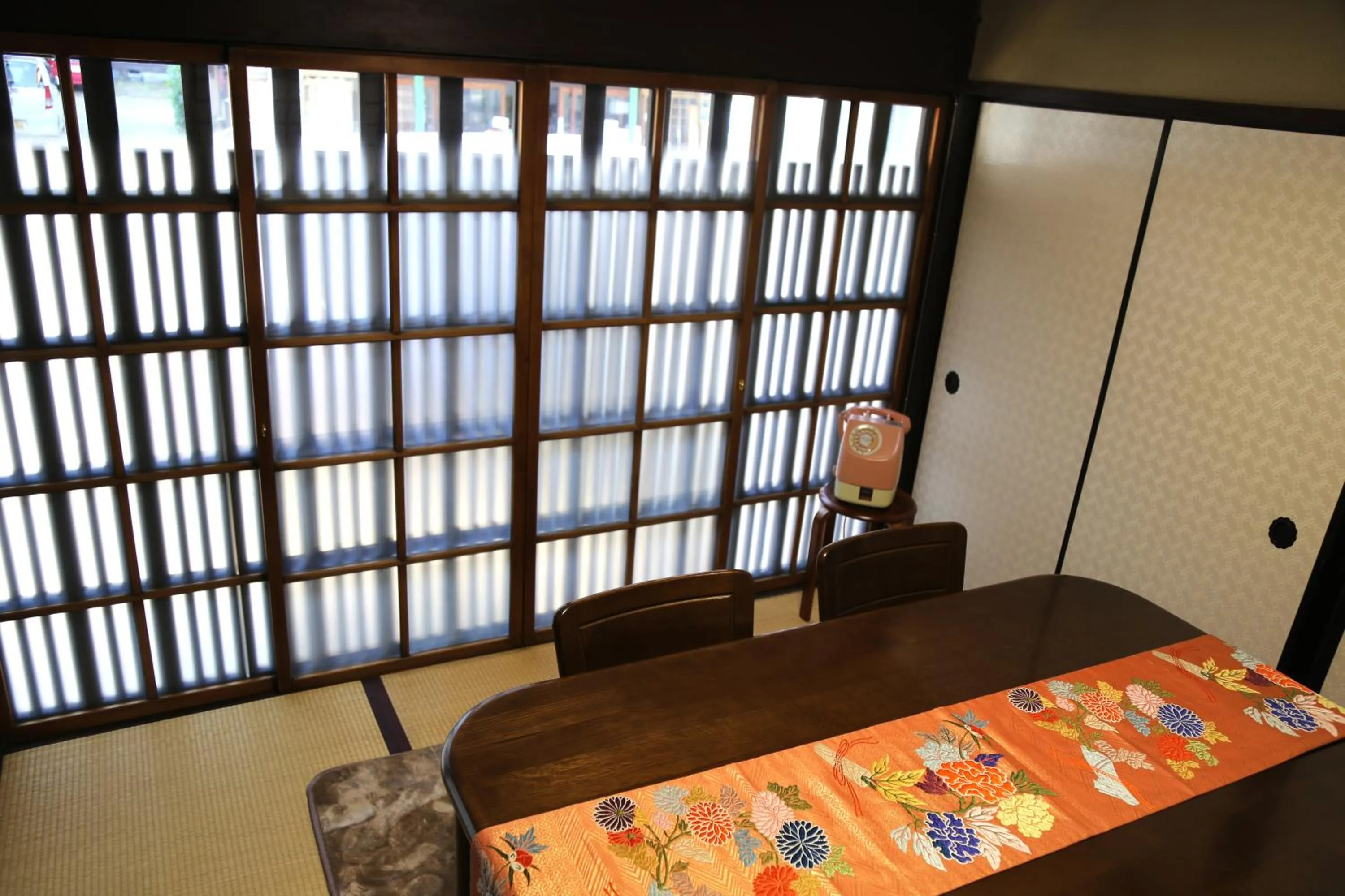 Dining area, Bed in Show-an Machiya Inn