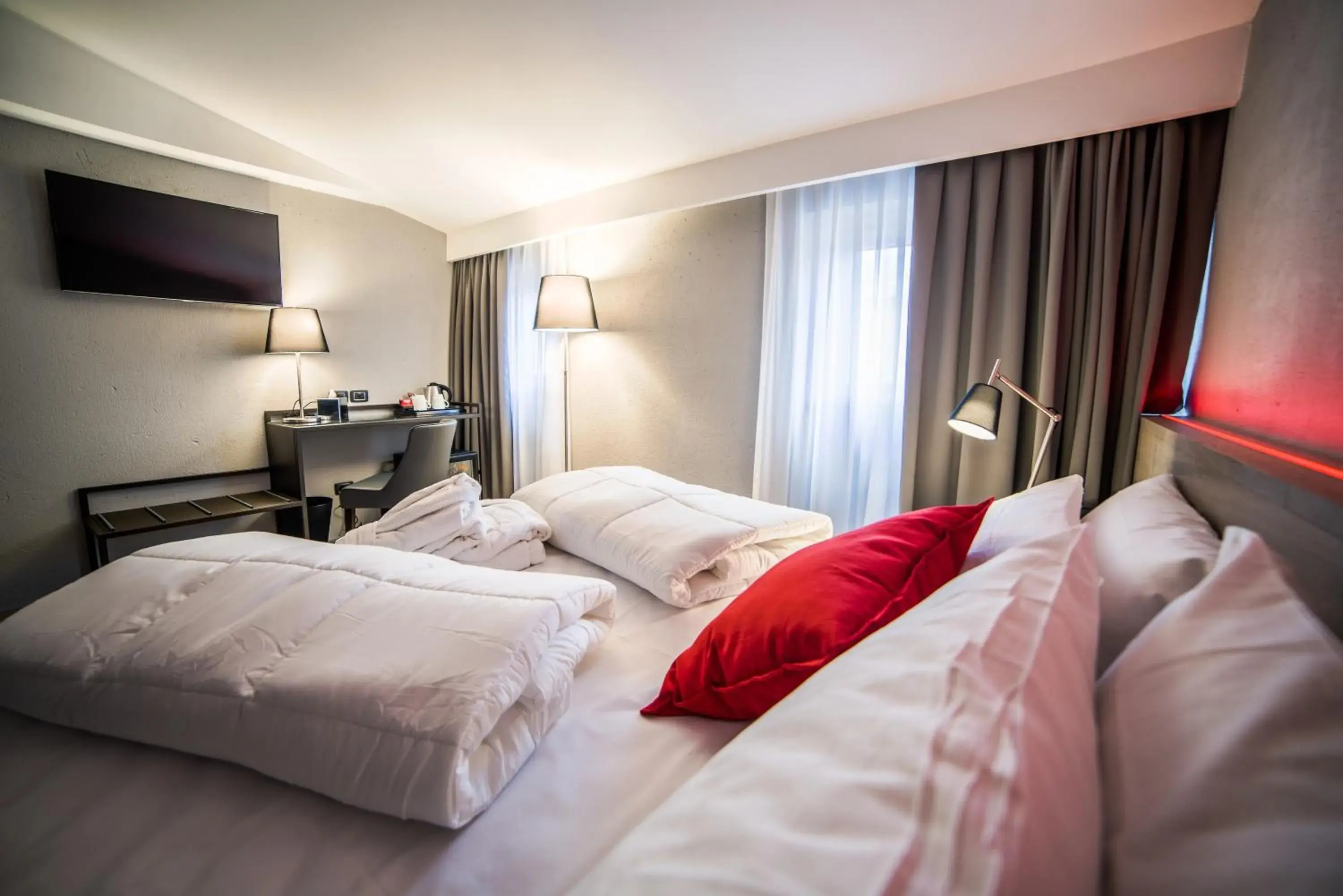 Deluxe Double Room with Balcony in Locanda al Vescovo & SPA Deluxe Double Room with Balcony in Locanda al Vescovo & SPA