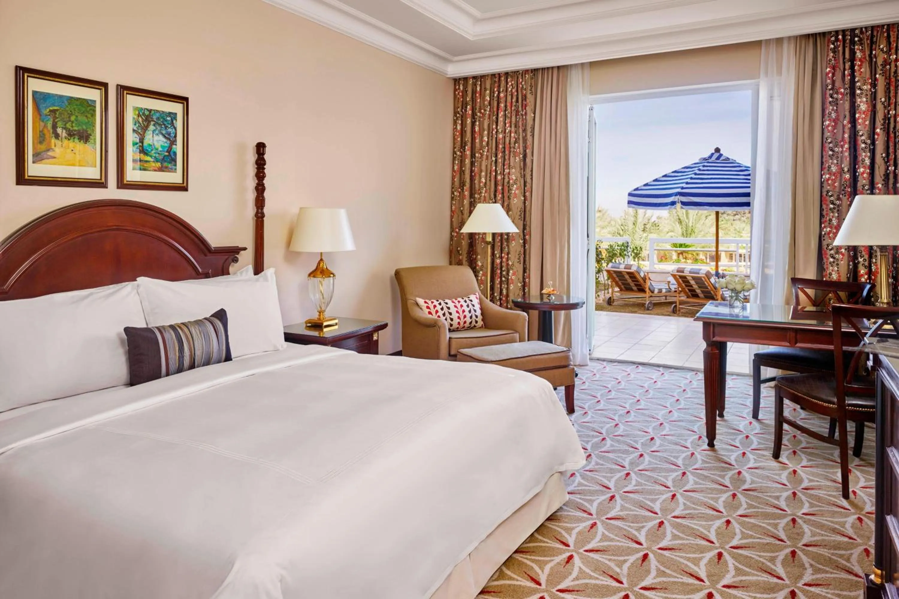 Deluxe King Guest Room, Garden Access, 1 bed in JW Marriott Hotel Cairo