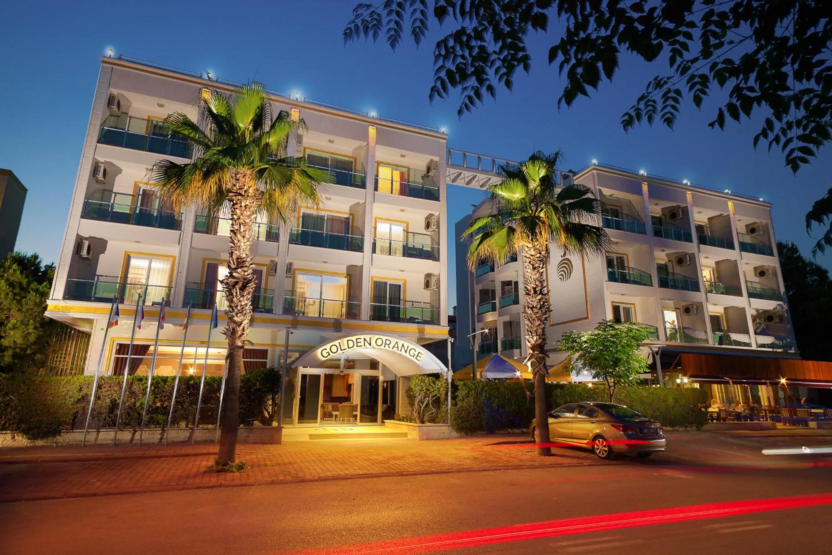 Property building in Golden Orange Hotel