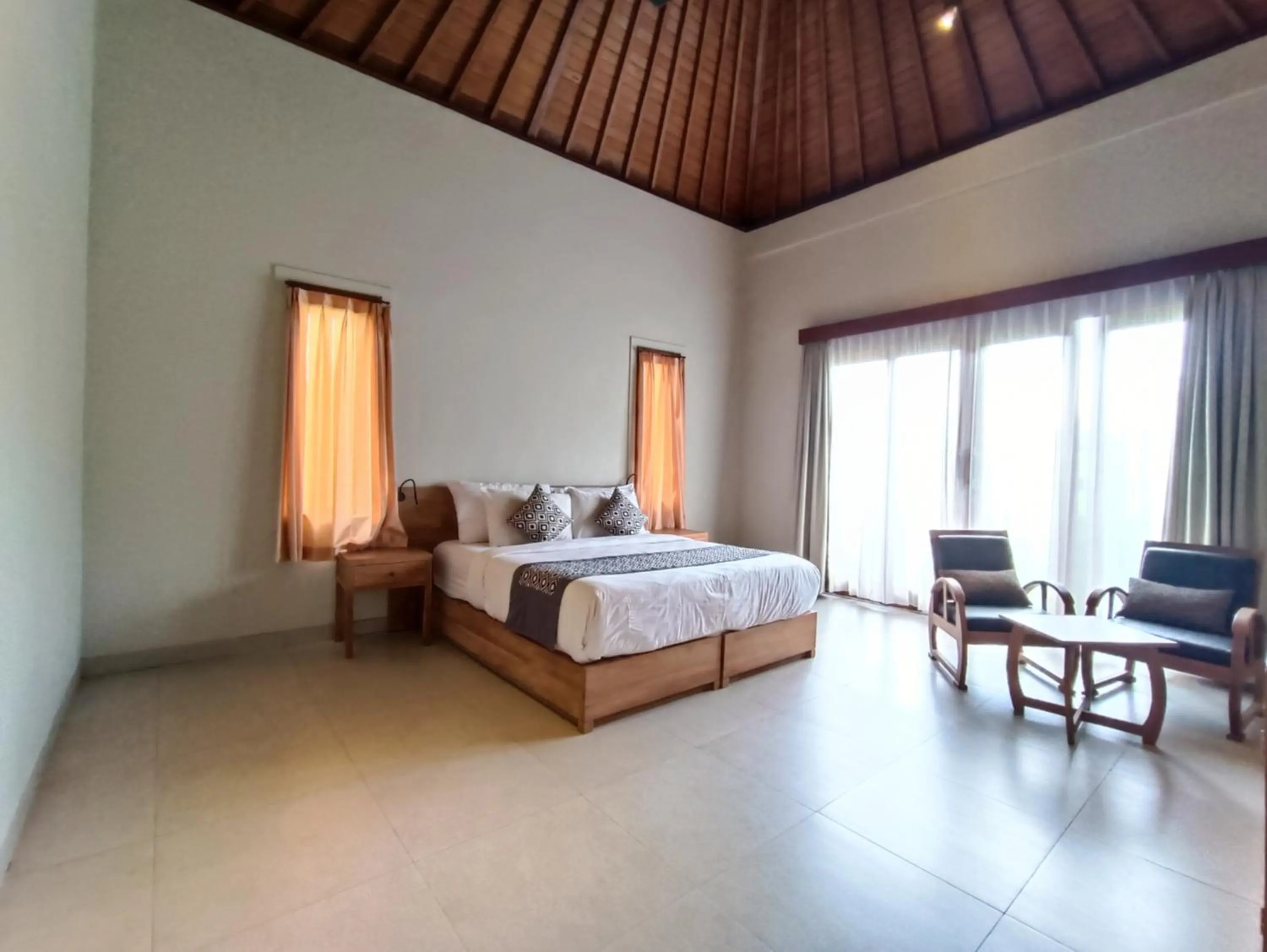 Bed in Masia Villa Ubud