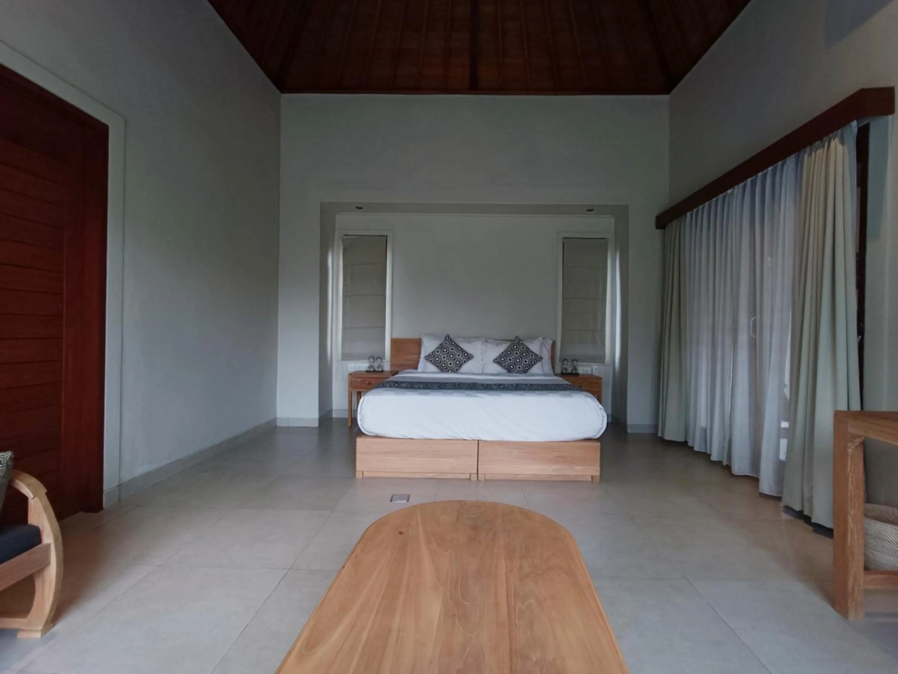 Bed in Masia Villa Ubud