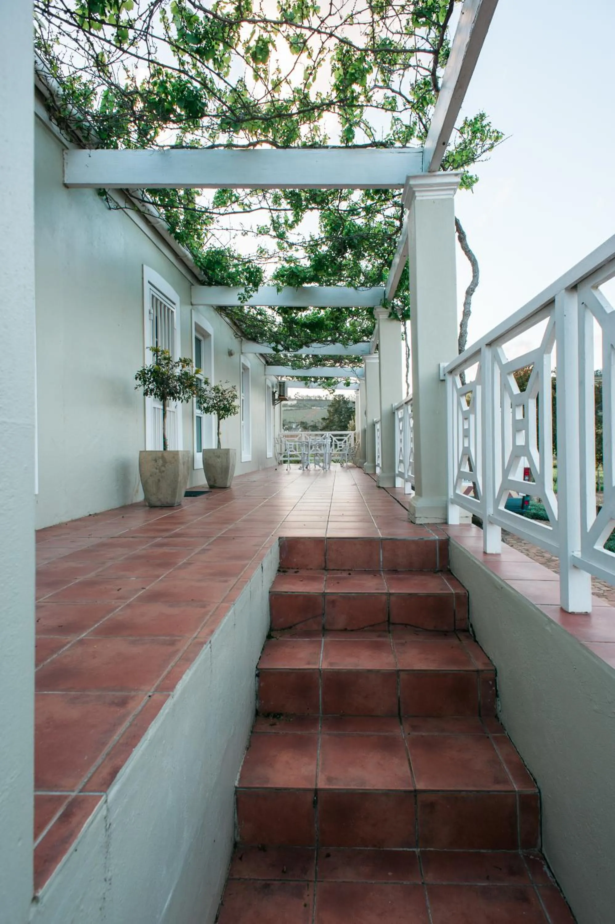 Patio in Clos Malverne Wine Estate