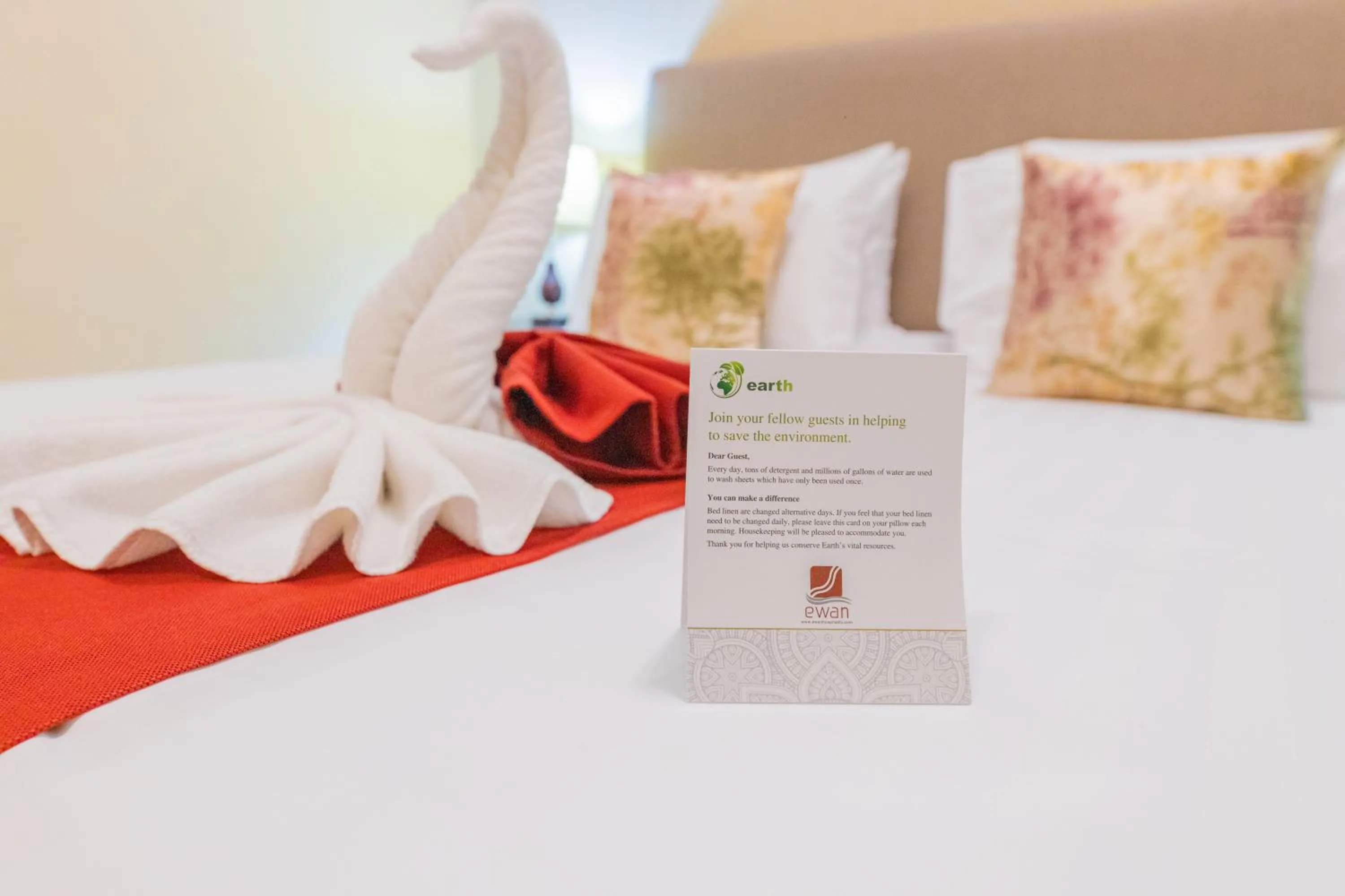 Bed in Ewan Tower Hotel Apartments