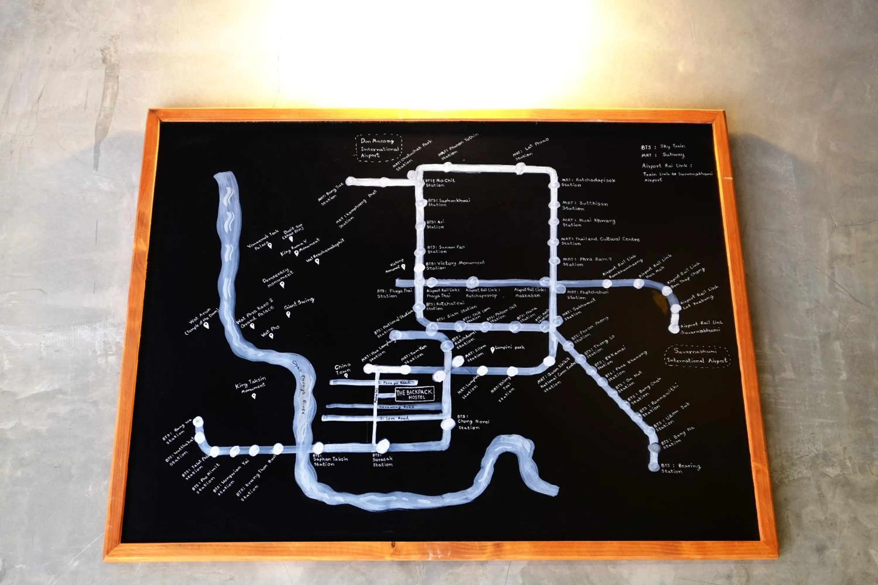 On site in The Backpack Hostel