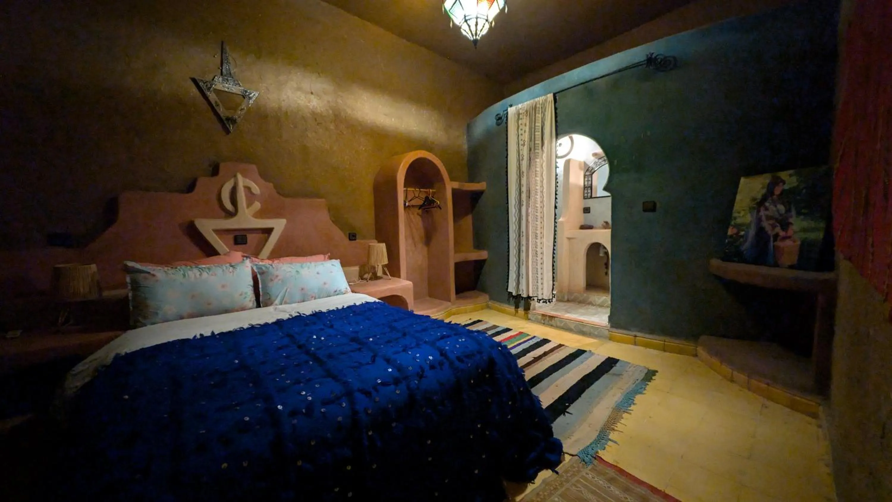 Bed in Riad Amar