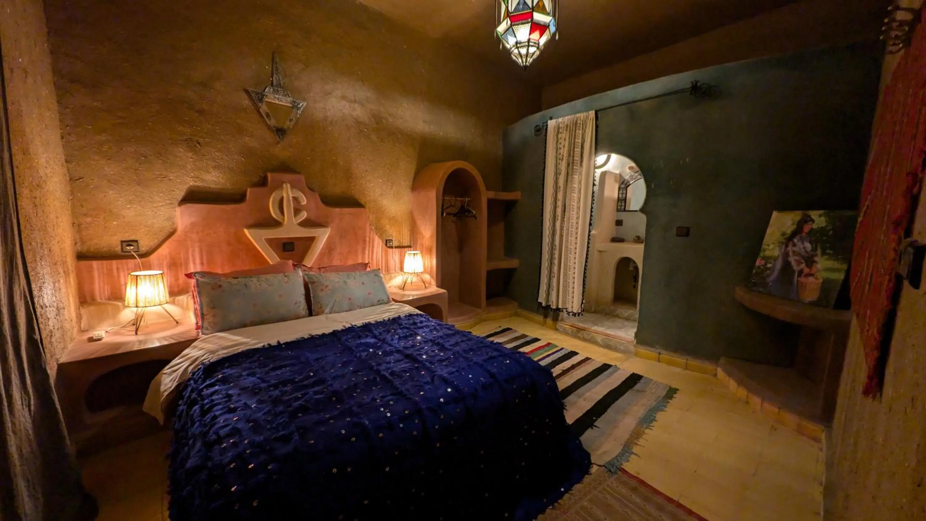 Bed in Riad Amar