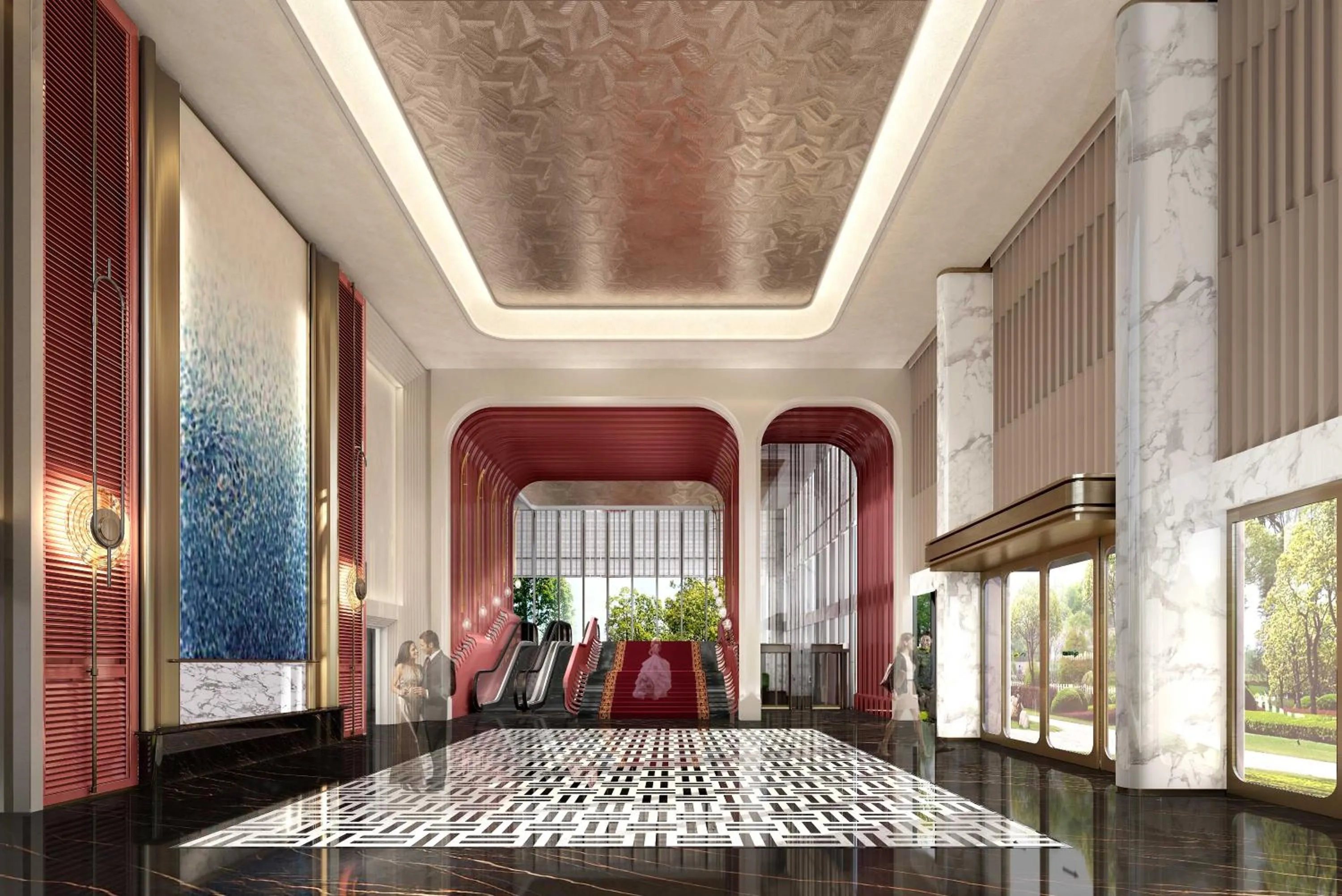 Lobby or reception in Fleuve Congo Hotel By Blazon Hotels