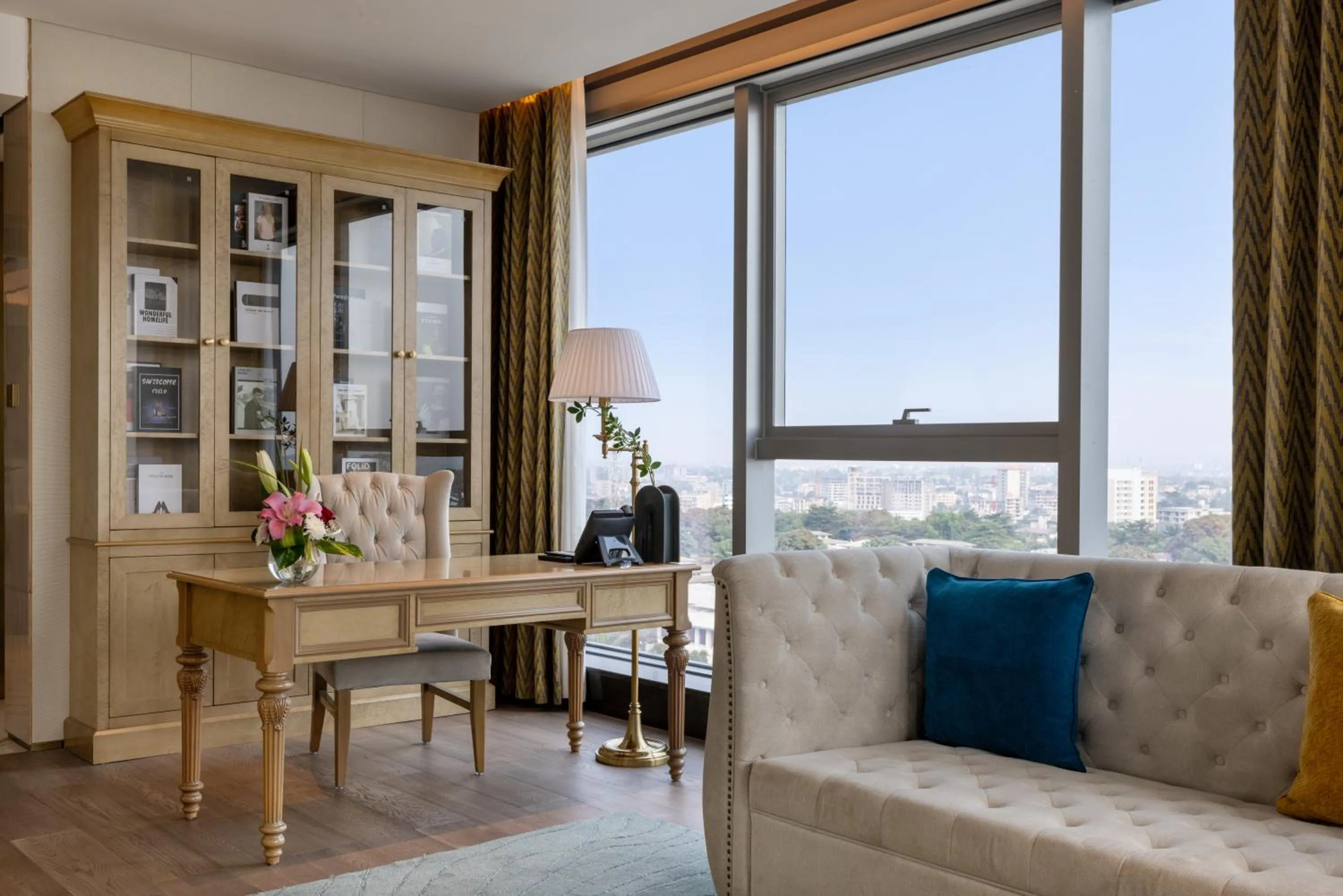 Living room in Fleuve Congo Hotel By Blazon Hotels