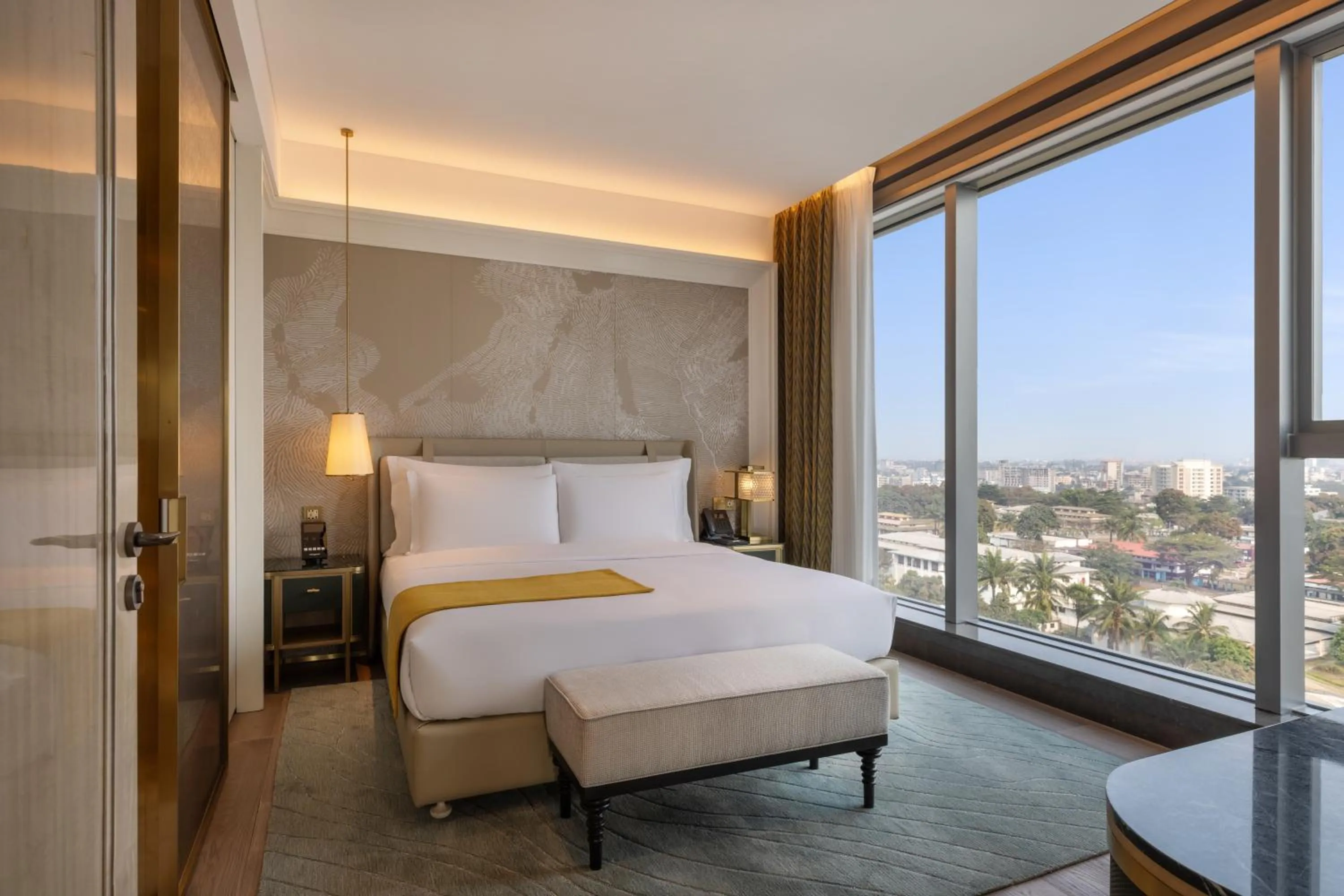 Bed in Fleuve Congo Hotel By Blazon Hotels