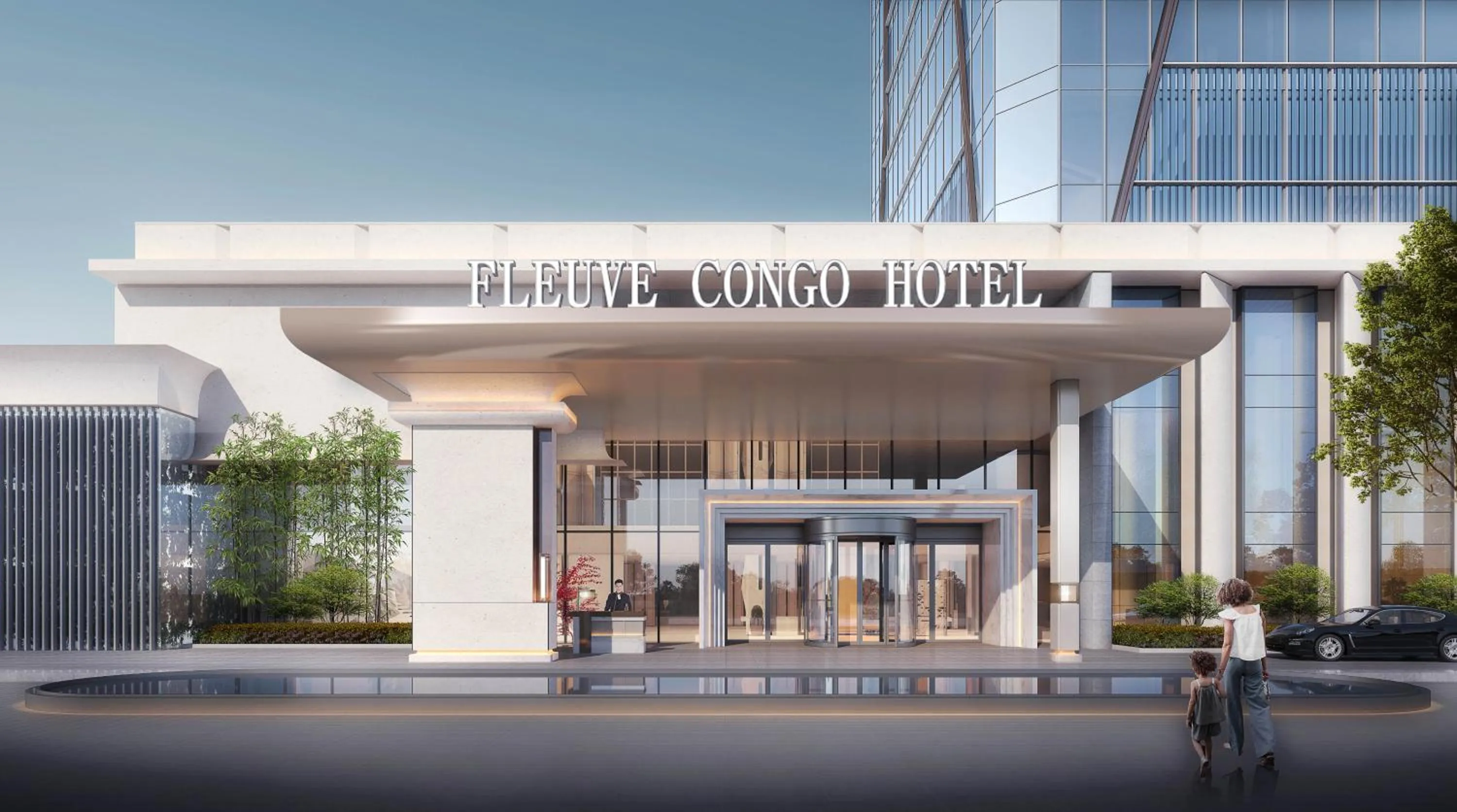 Facade/entrance in Fleuve Congo Hotel By Blazon Hotels